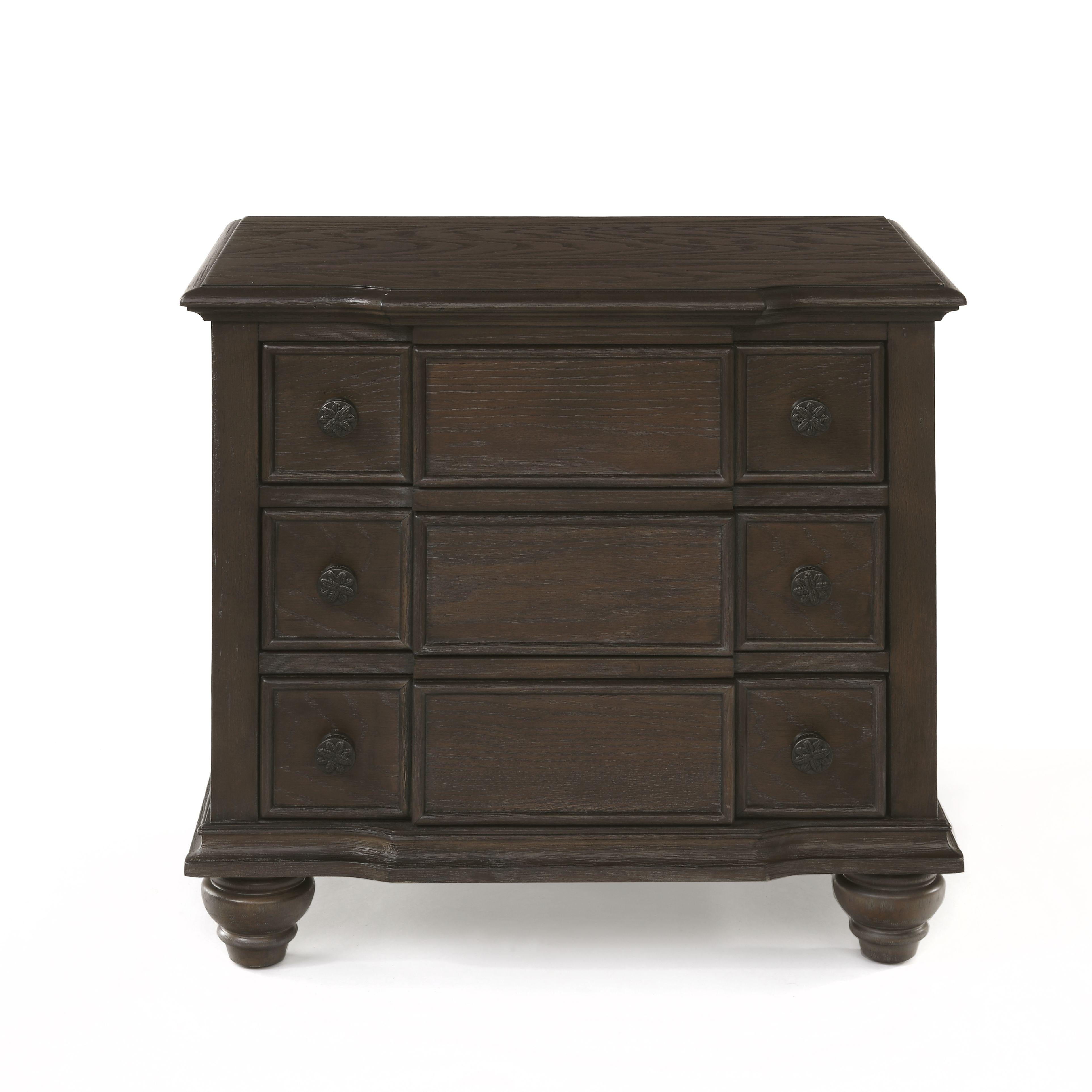 Baudouin Weathered Oak Nightstand - Luxury Home Furniture (MI)