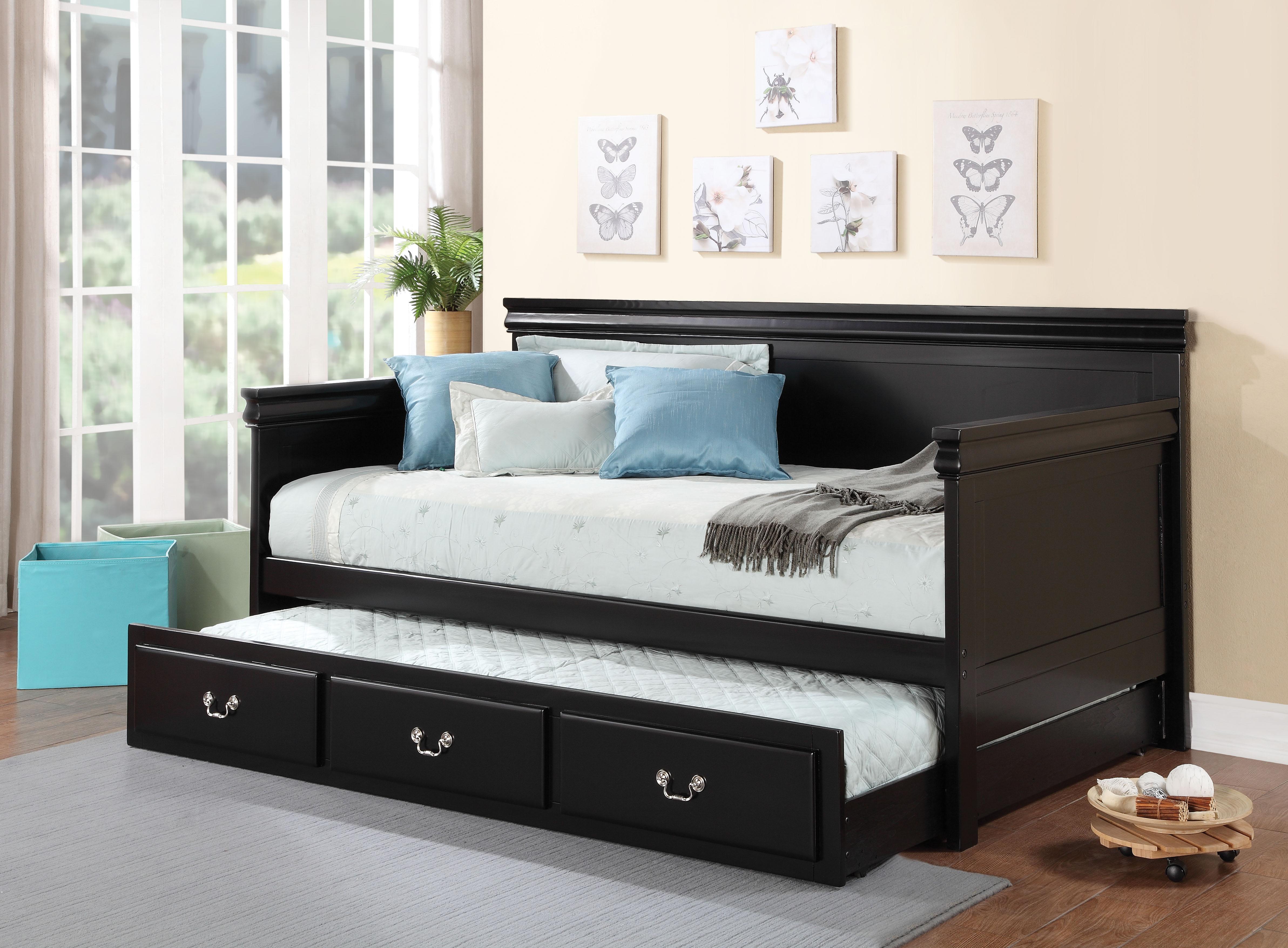 Bailee Black Daybed (Twin Size) - Luxury Home Furniture (MI)