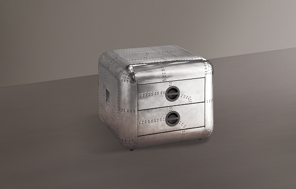 Brancaster Aluminum End Table - Luxury Home Furniture (MI)