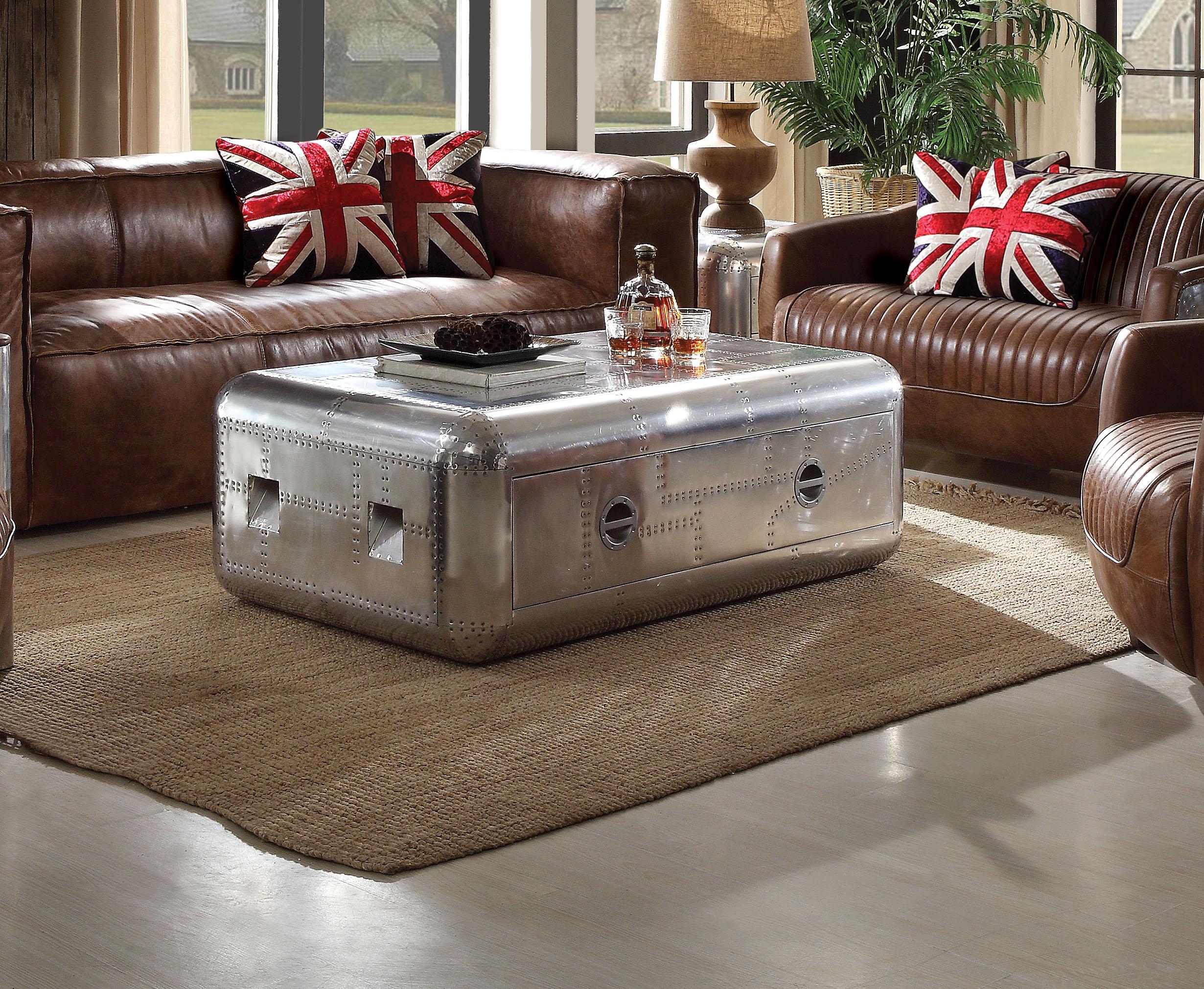 Brancaster Aluminum Coffee Table - Luxury Home Furniture (MI)