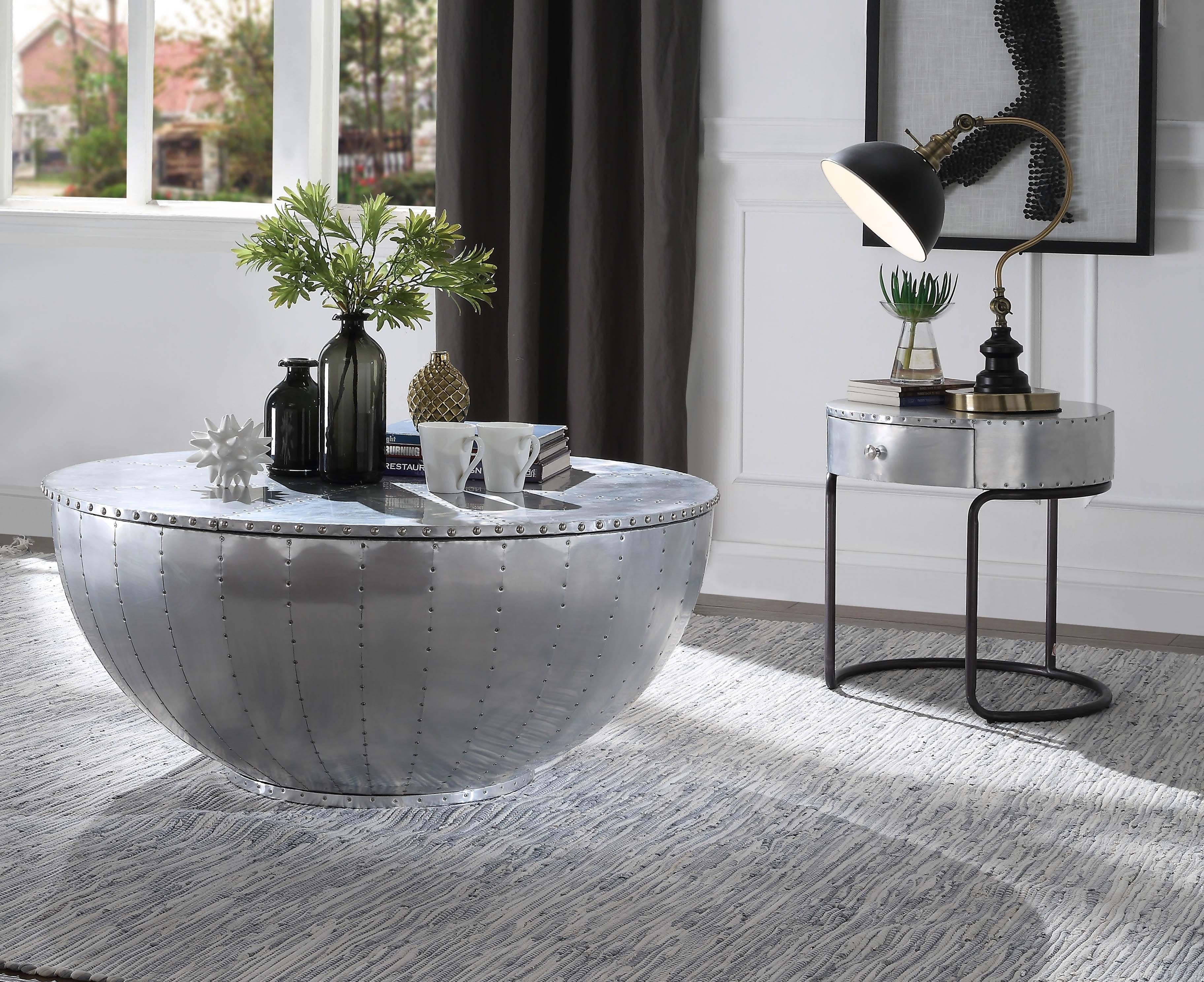 Brancaster Aluminum Coffee Table - Luxury Home Furniture (MI)