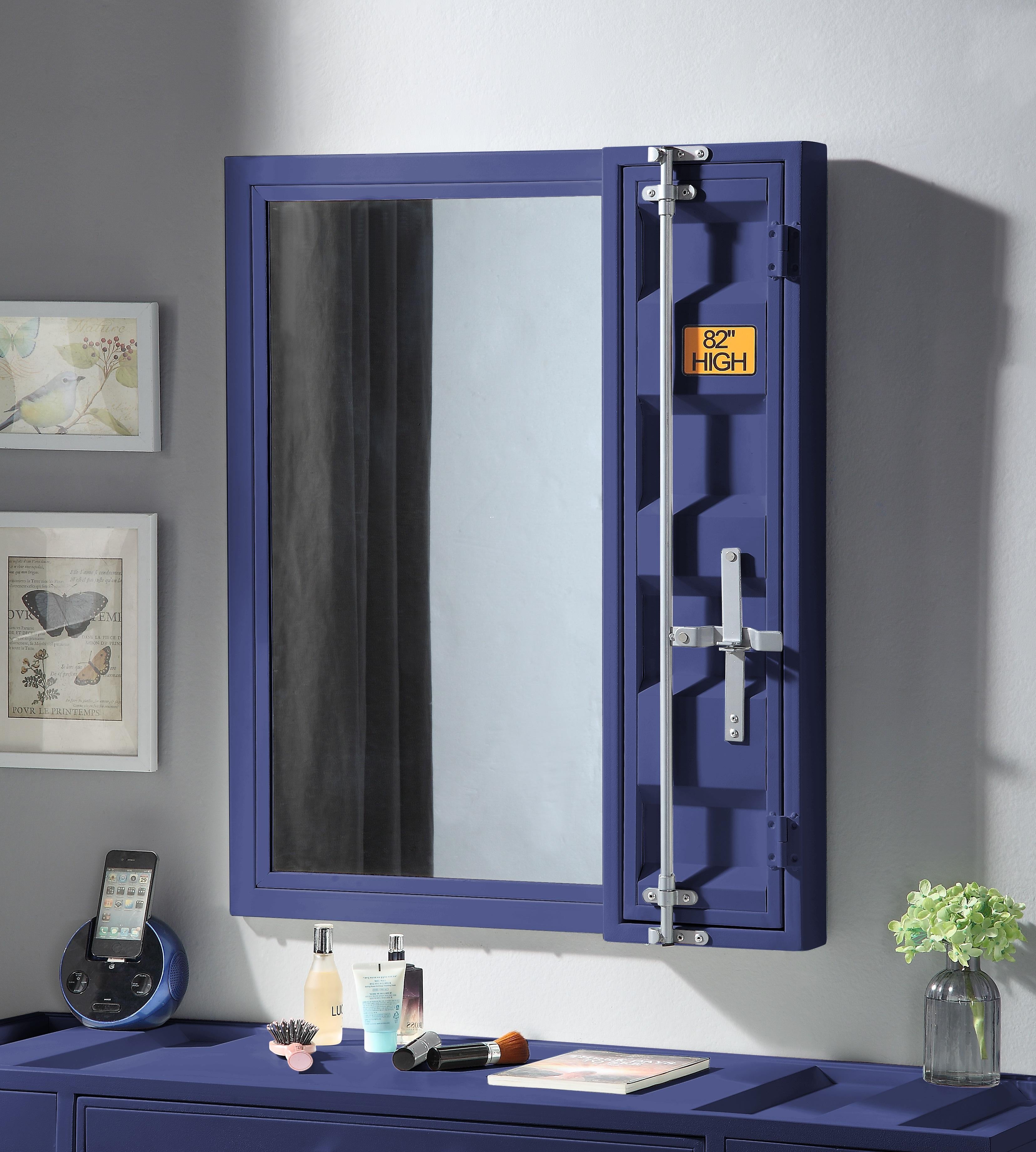 Cargo Blue Vanity Mirror - Luxury Home Furniture (MI)