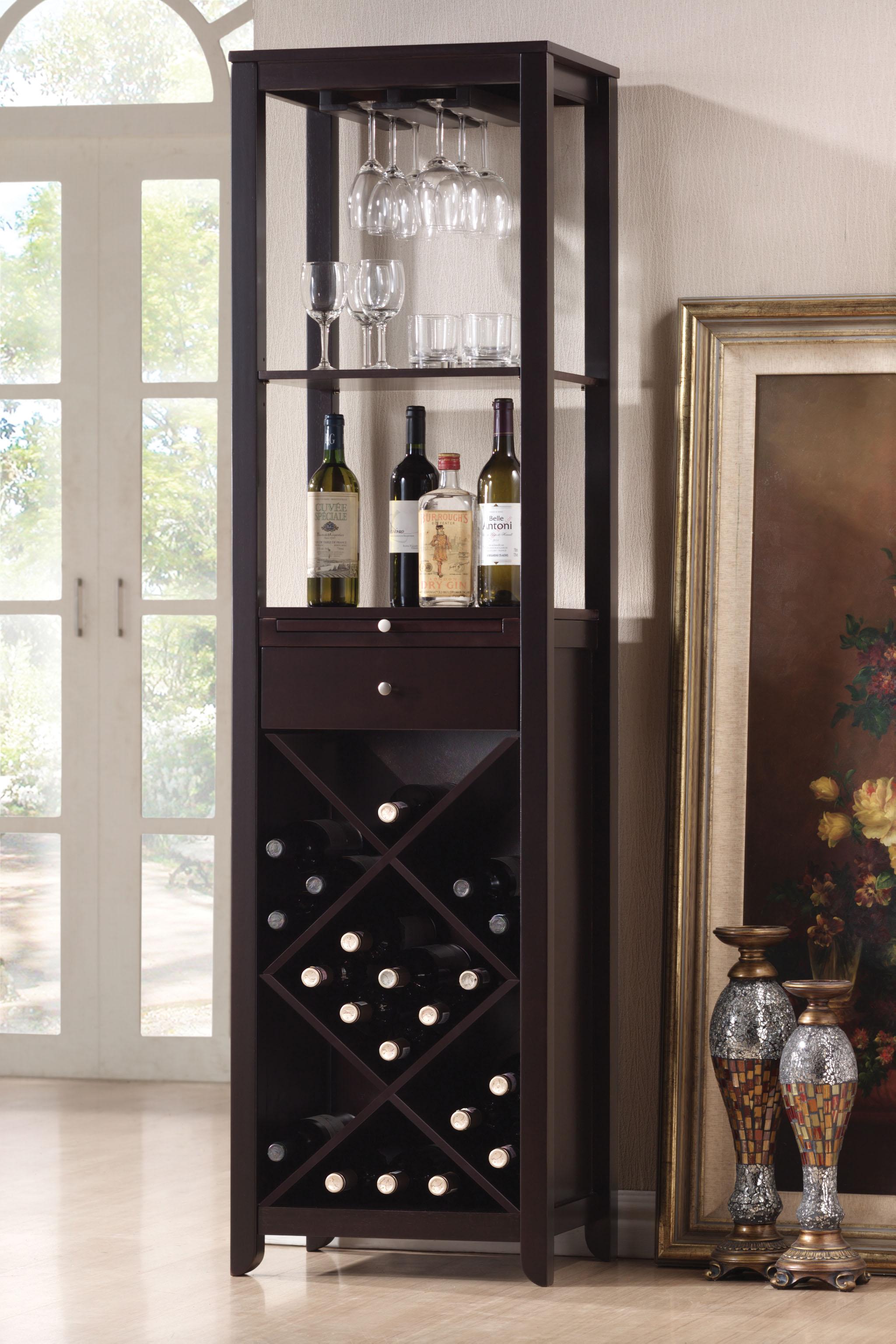 Casey Wenge Wine Cabinet - Luxury Home Furniture (MI)