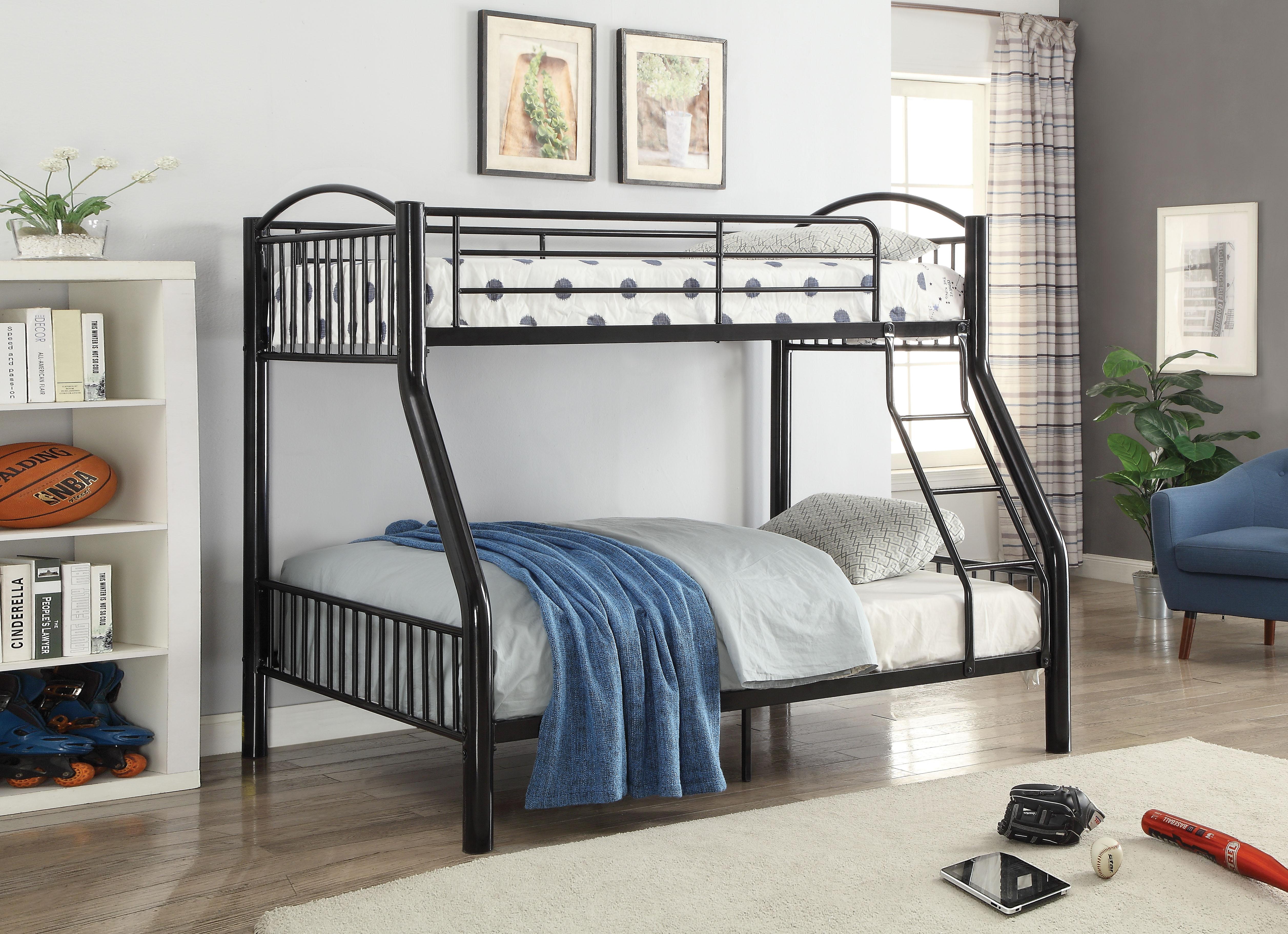 Cayelynn Black Bunk Bed (Twin/Full) - Luxury Home Furniture (MI)