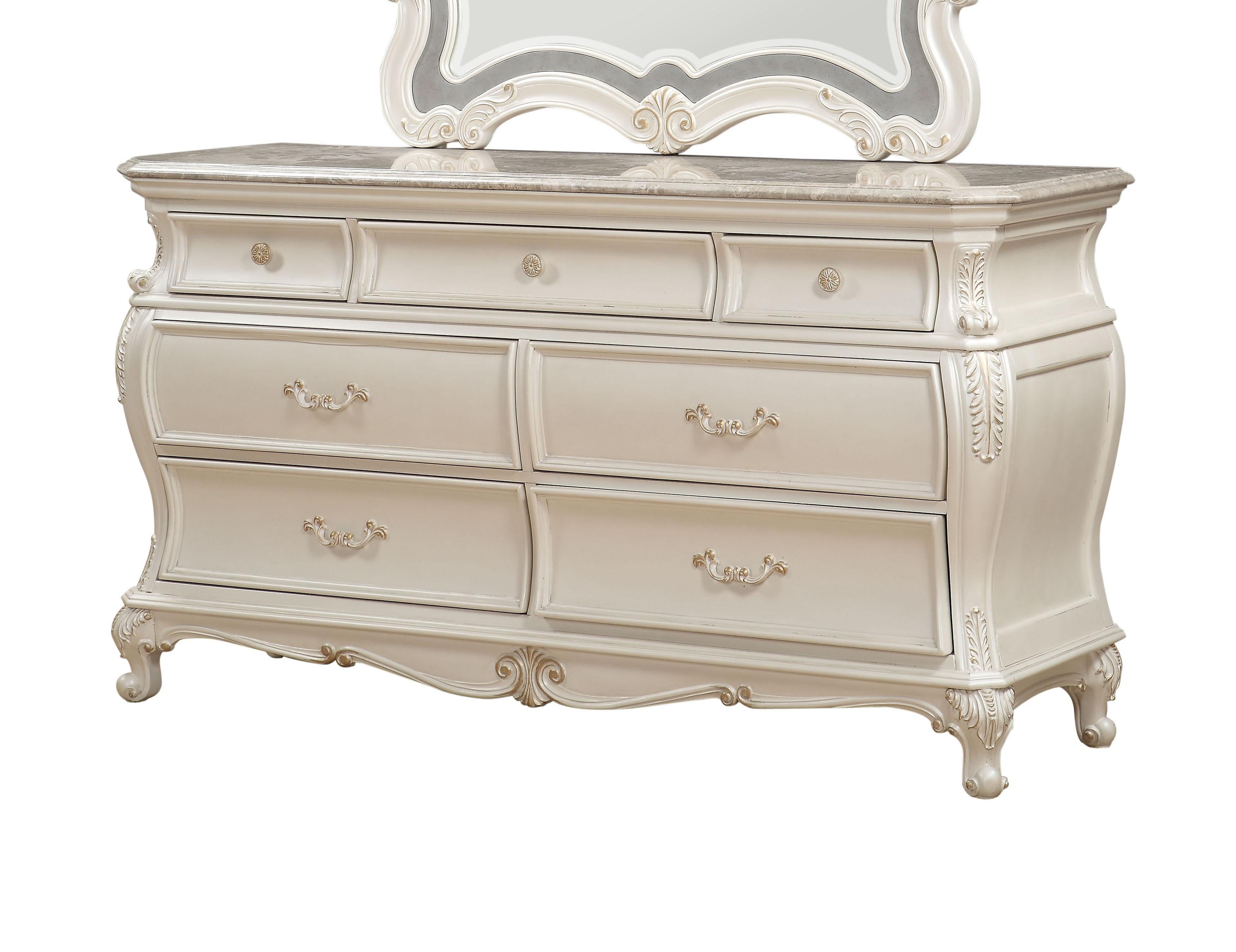 Chantelle Pearl White Dresser - Luxury Home Furniture (MI)