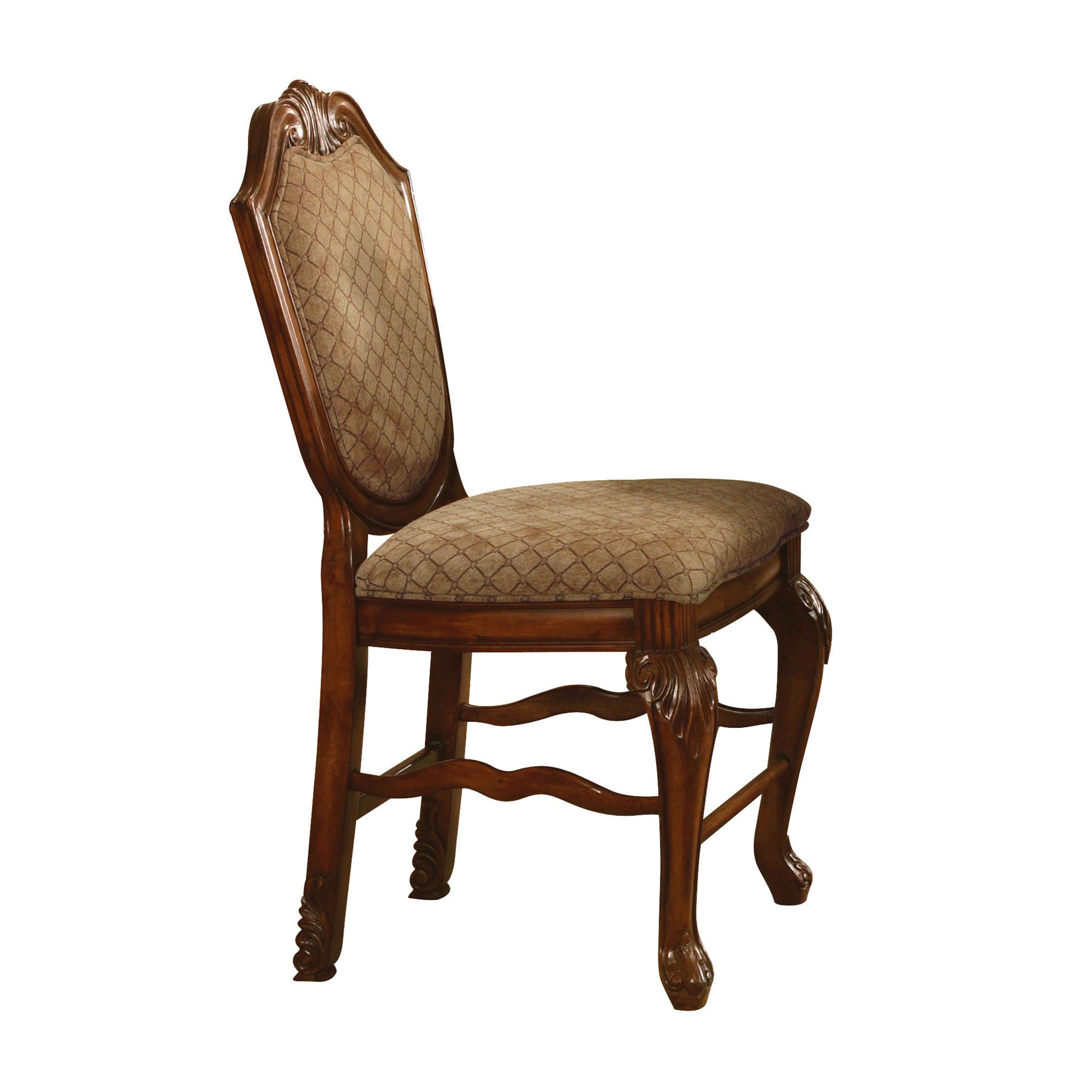 Chateau De Ville Fabric & Cherry Counter Height Chair - Luxury Home Furniture (MI)