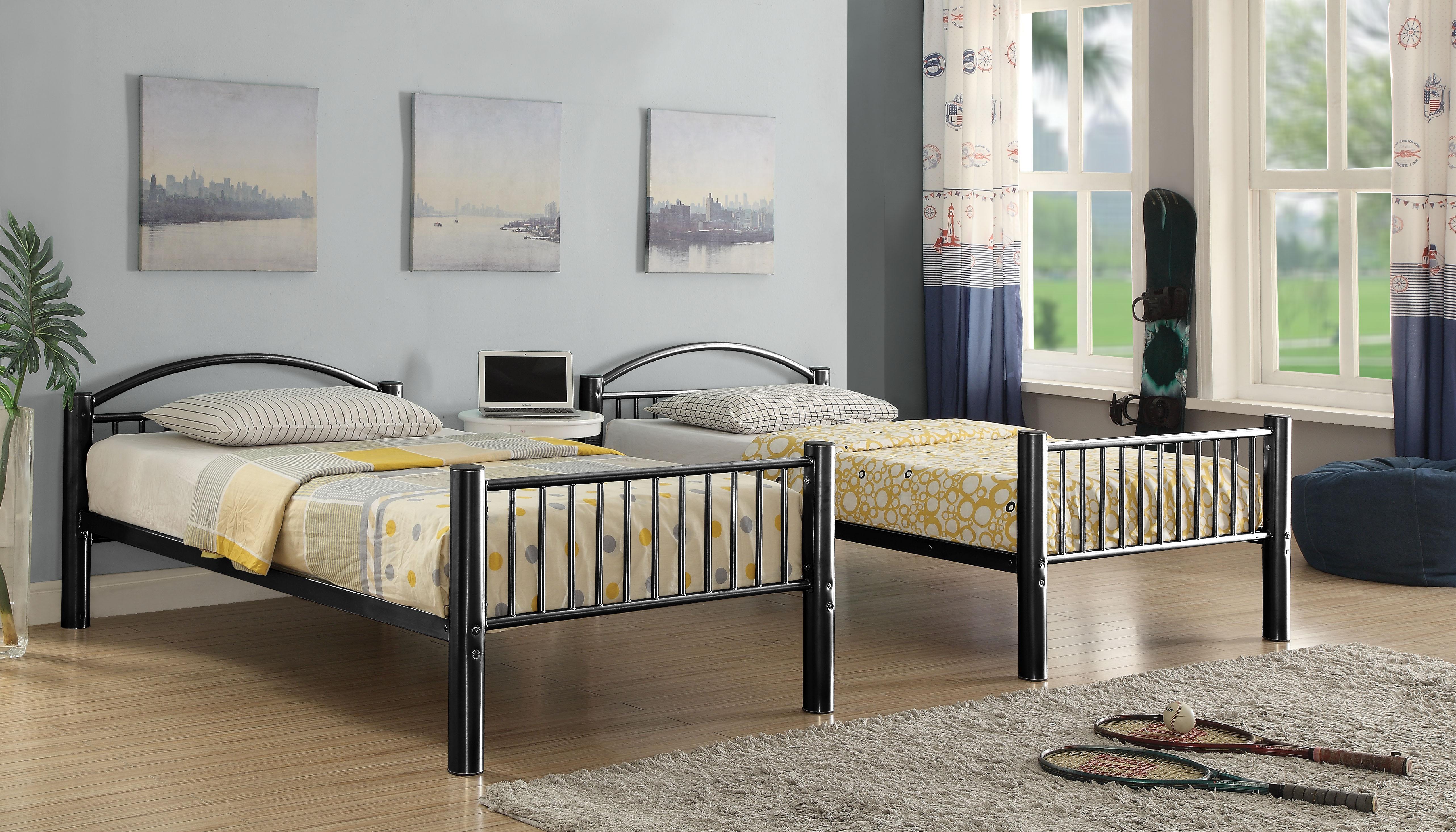 Cayelynn Black Bunk Bed (Twin/Twin) - Luxury Home Furniture (MI)