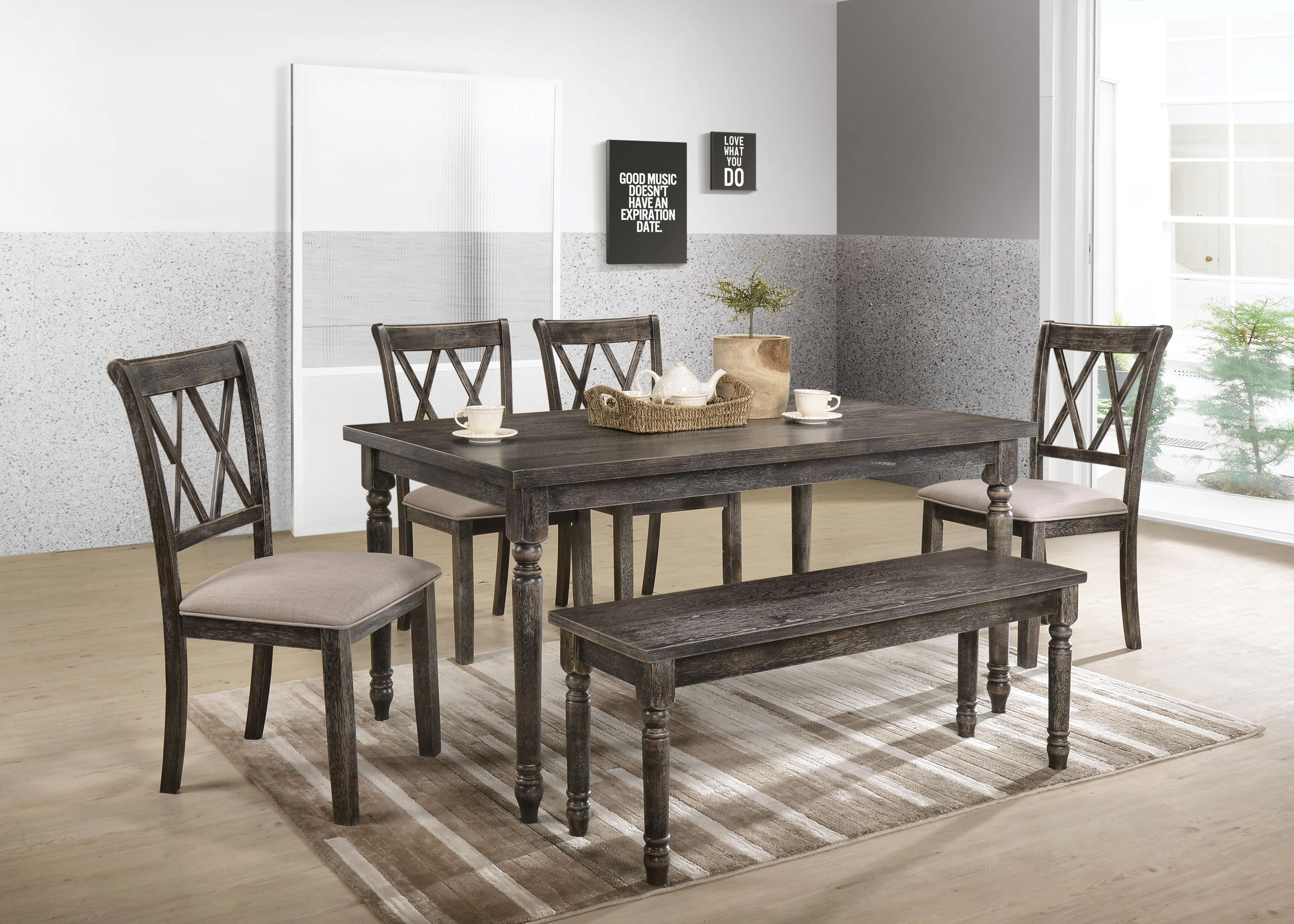 Claudia II Weathered Gray Dining Table - Luxury Home Furniture (MI)