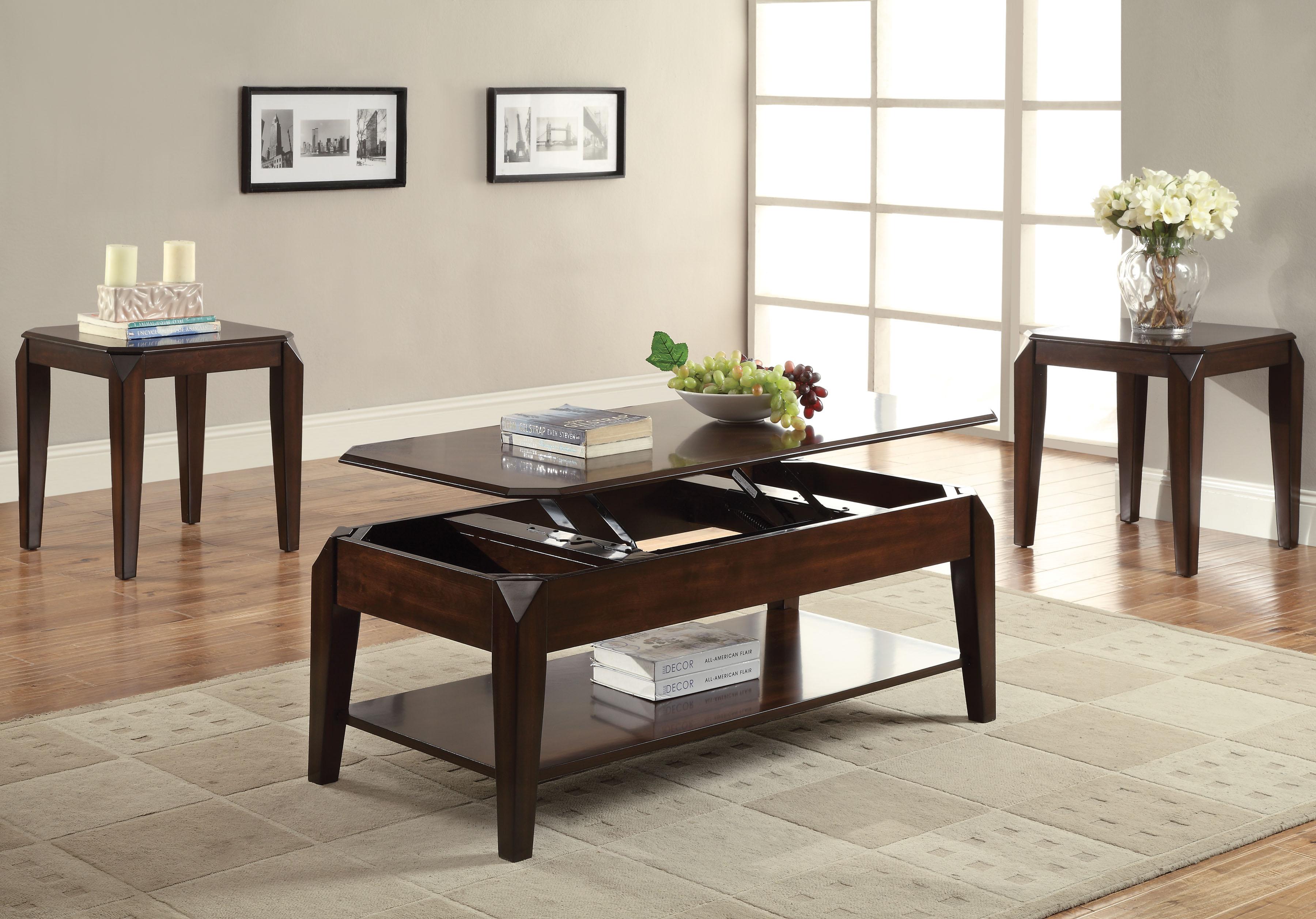 Docila Walnut Coffee Table - Luxury Home Furniture (MI)