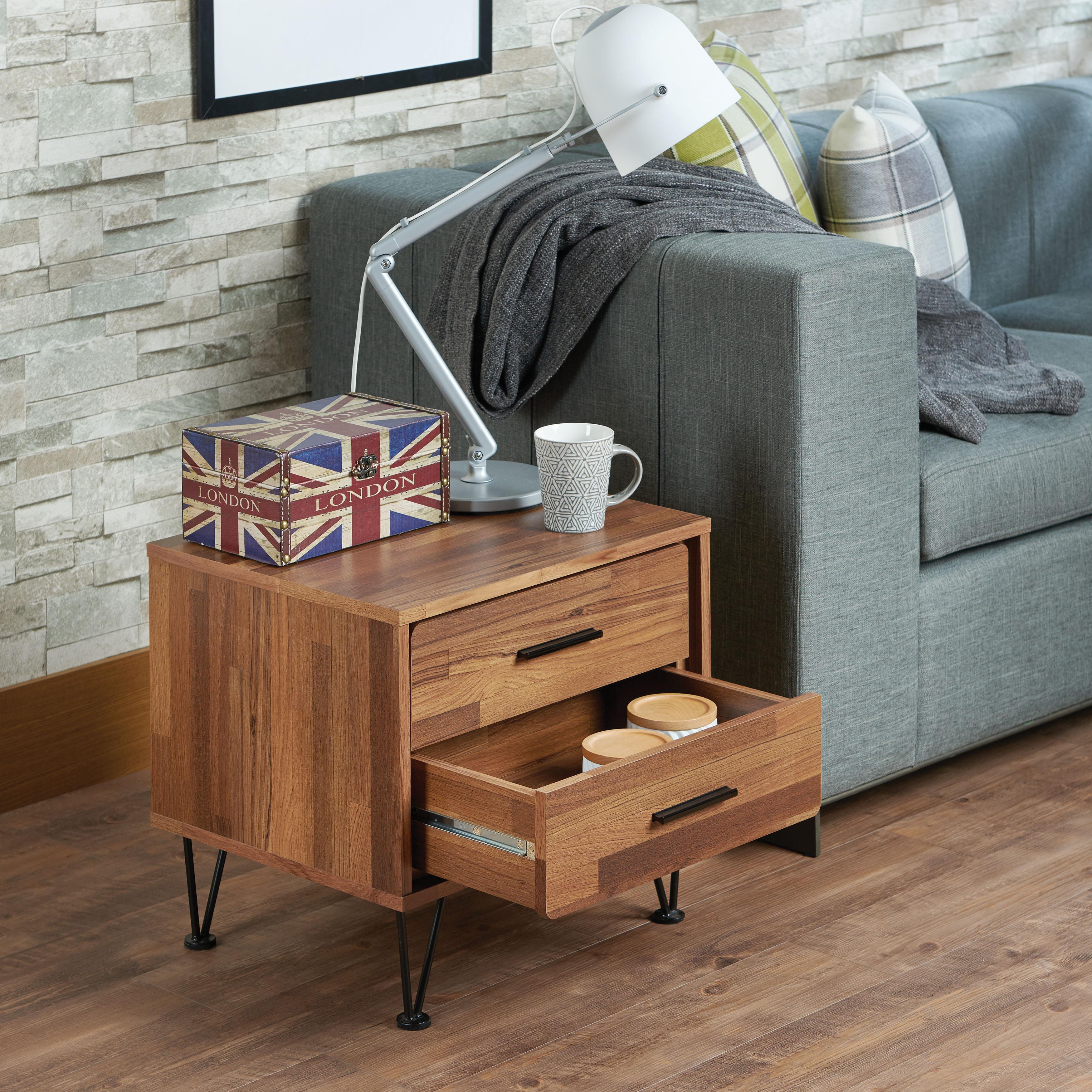 Deoss Walnut Accent Table - Luxury Home Furniture (MI)