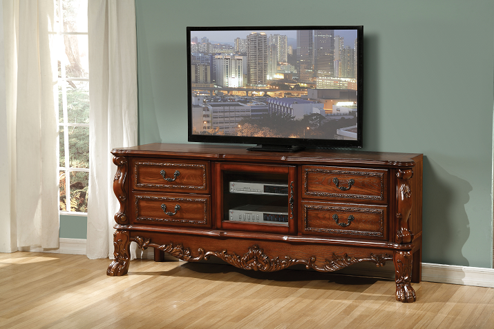 Dresden Cherry Oak TV Stand - Luxury Home Furniture (MI)