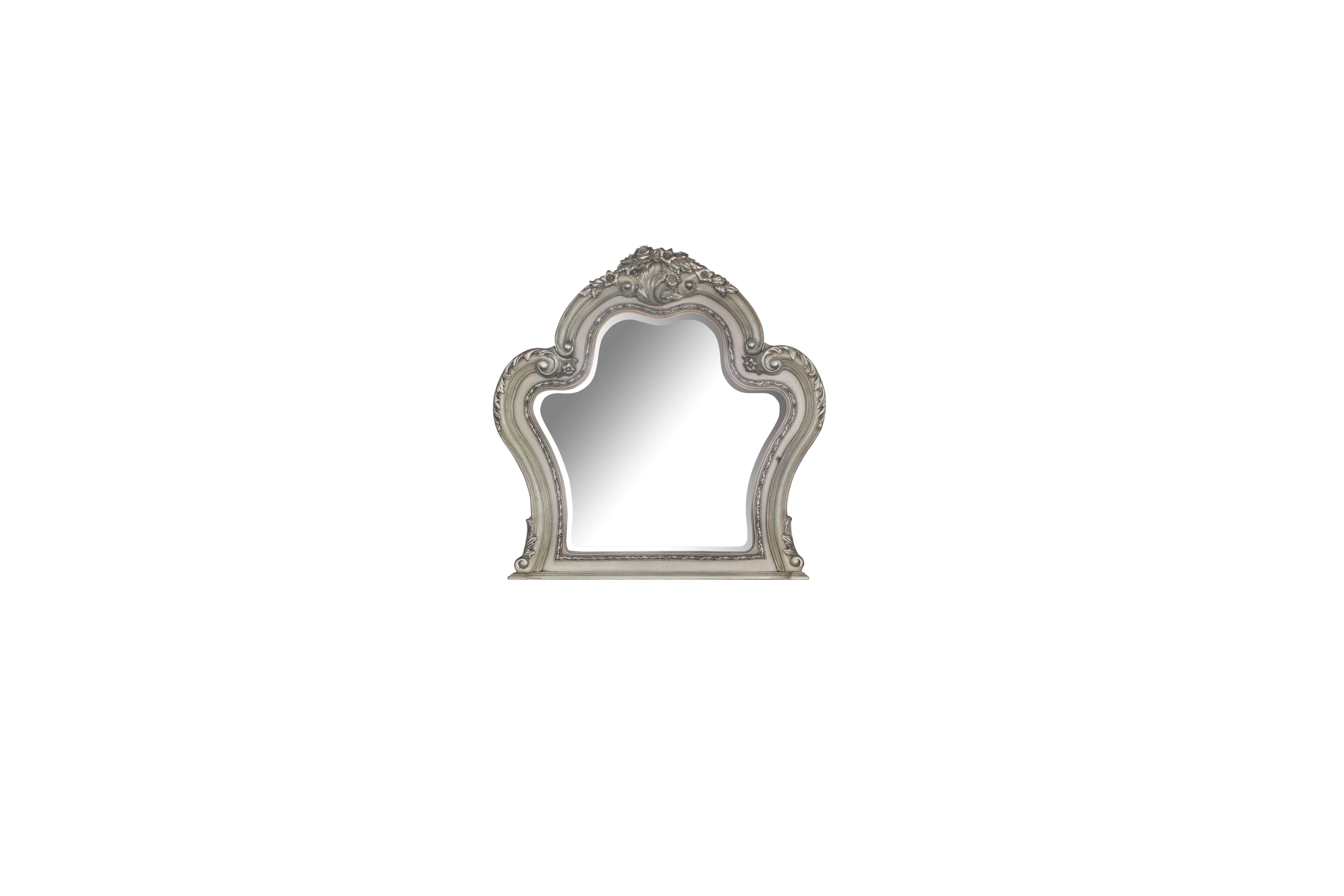 Dresden Vintage Bone White Mirror - Luxury Home Furniture (MI)