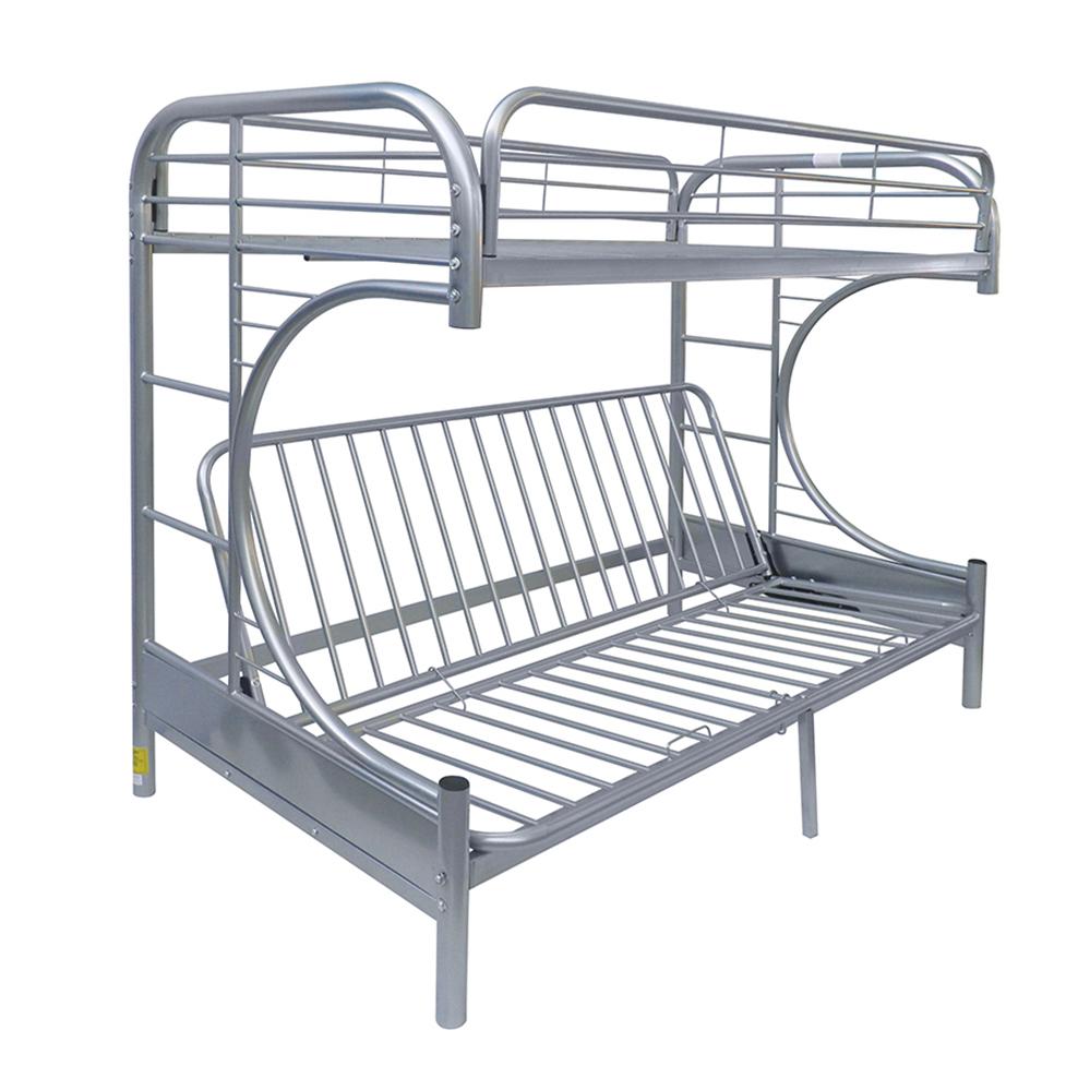 Eclipse Silver Bunk Bed (Twin/Full/Futon) - Luxury Home Furniture (MI)
