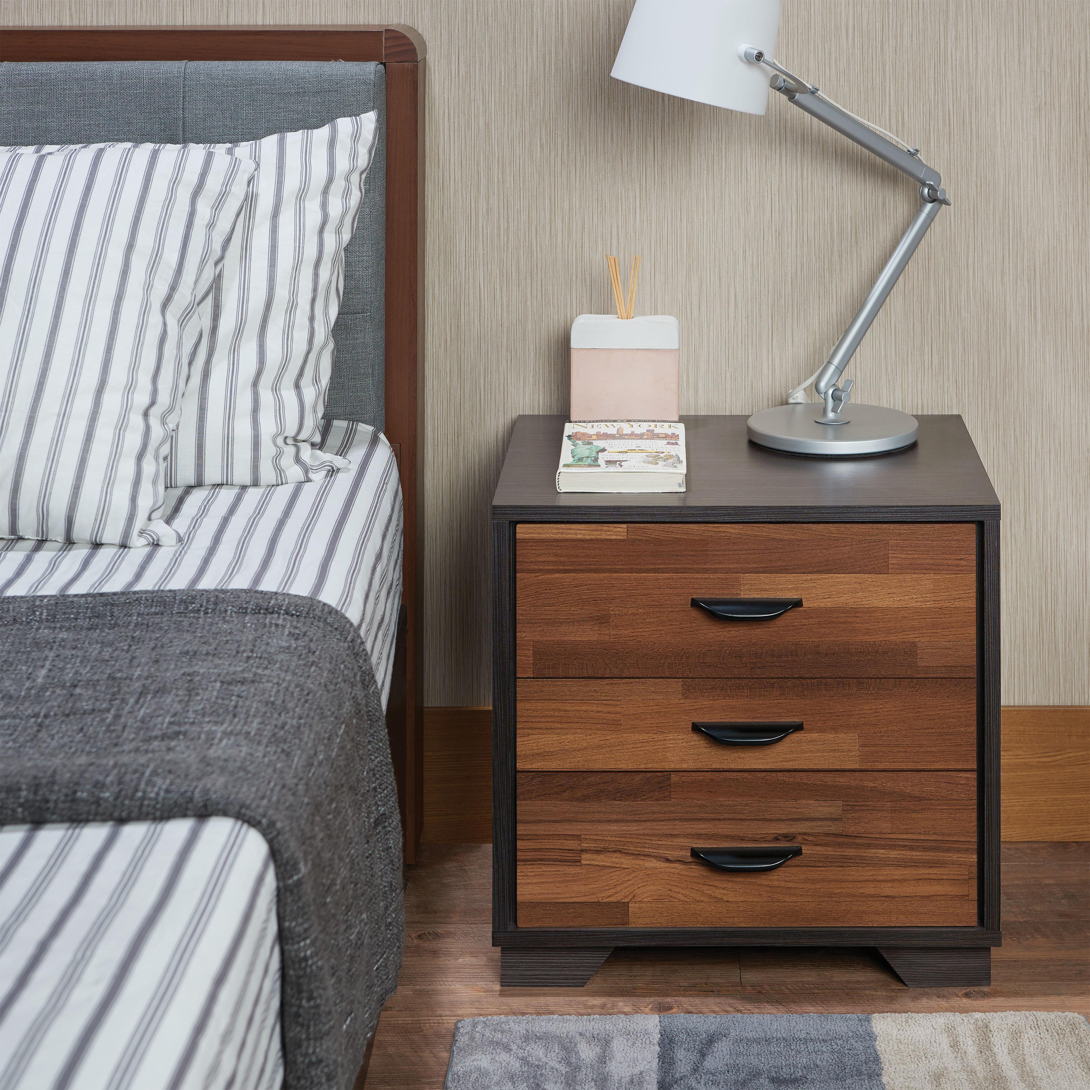 Eloy Walnut & Espresso Accent Table - Luxury Home Furniture (MI)