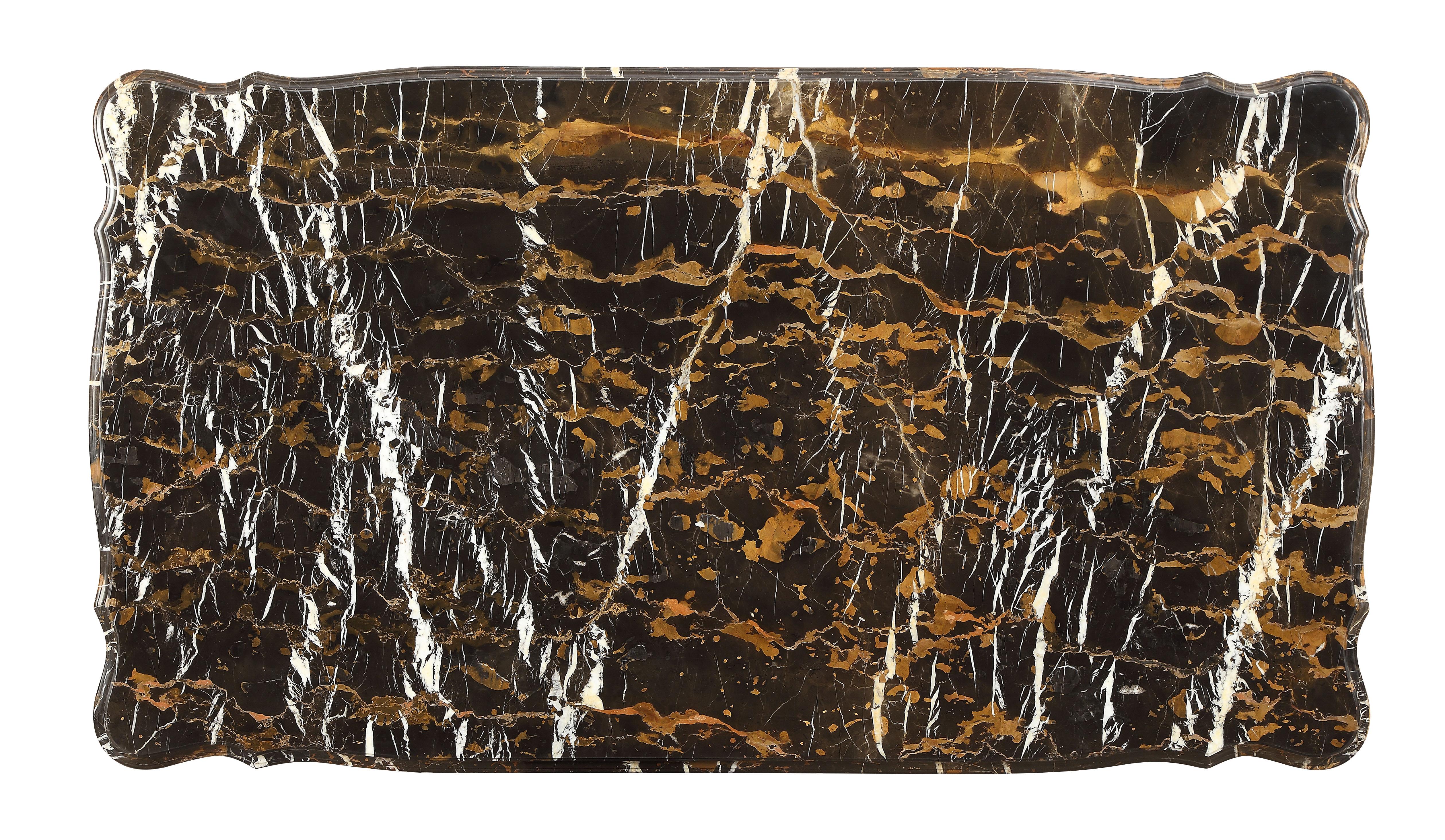 Forsythia Marble & Walnut Coffee Table - Luxury Home Furniture (MI)