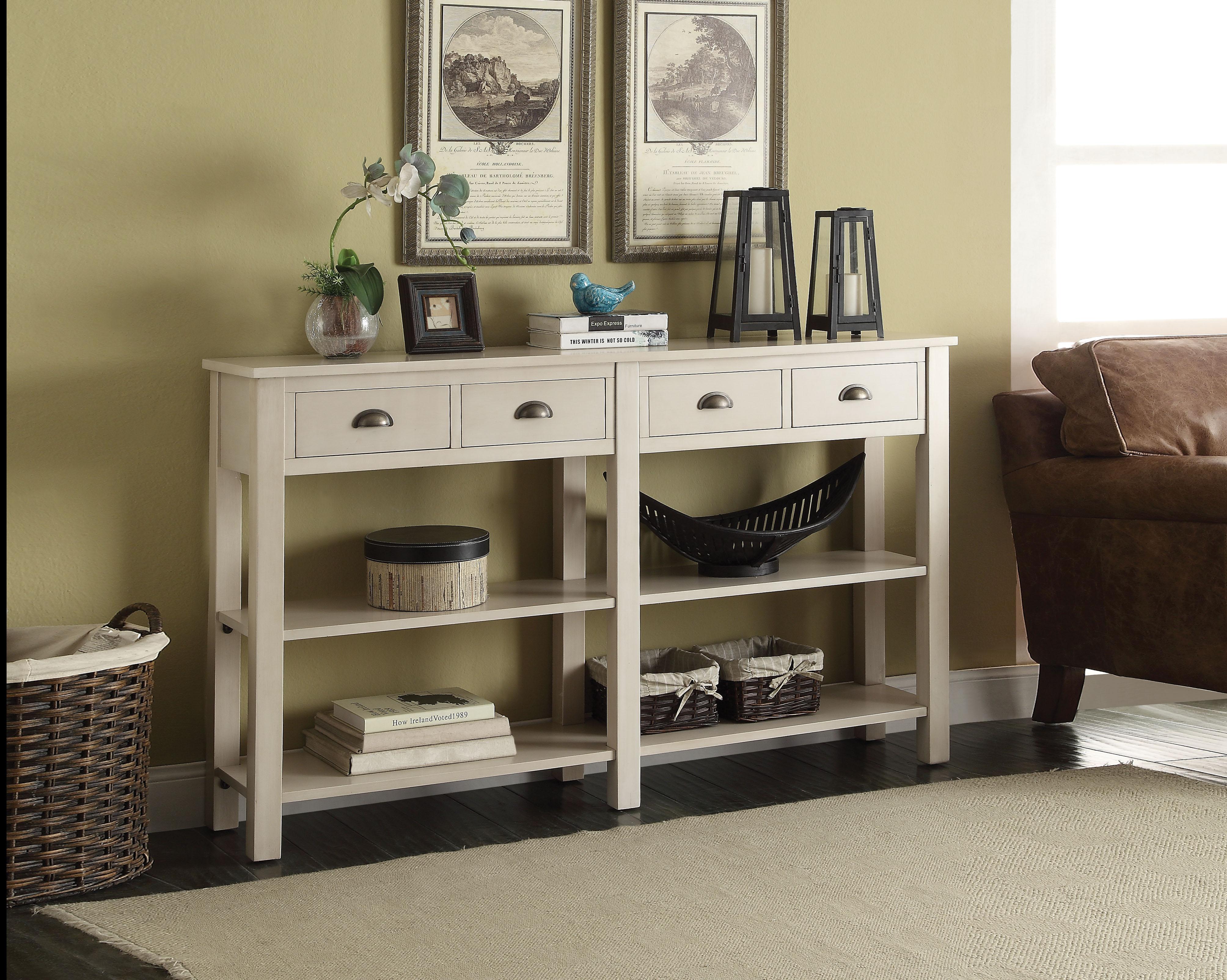 Galileo Cream Console Table - Luxury Home Furniture (MI)