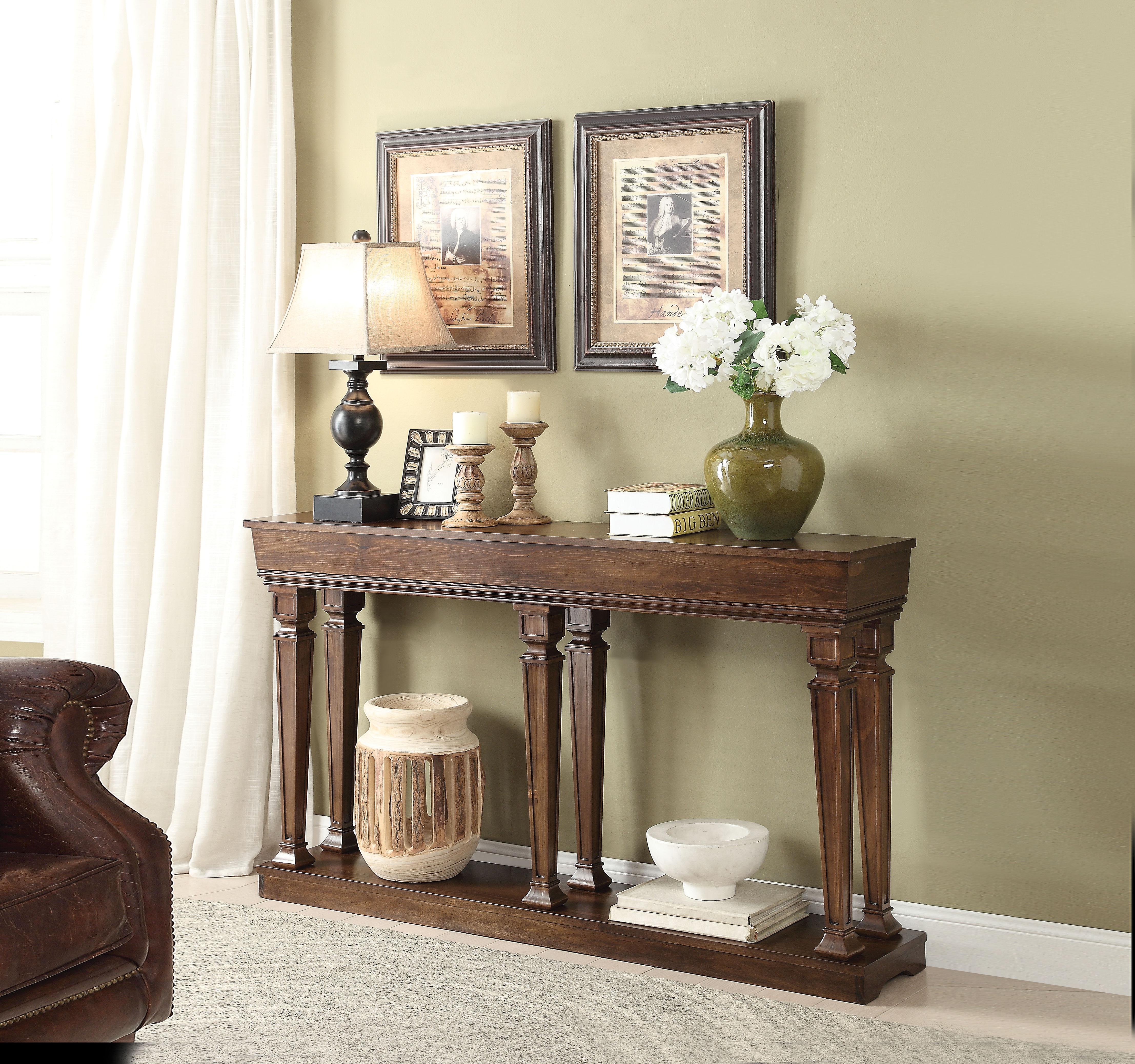 Garrison Oak Console Table - Luxury Home Furniture (MI)