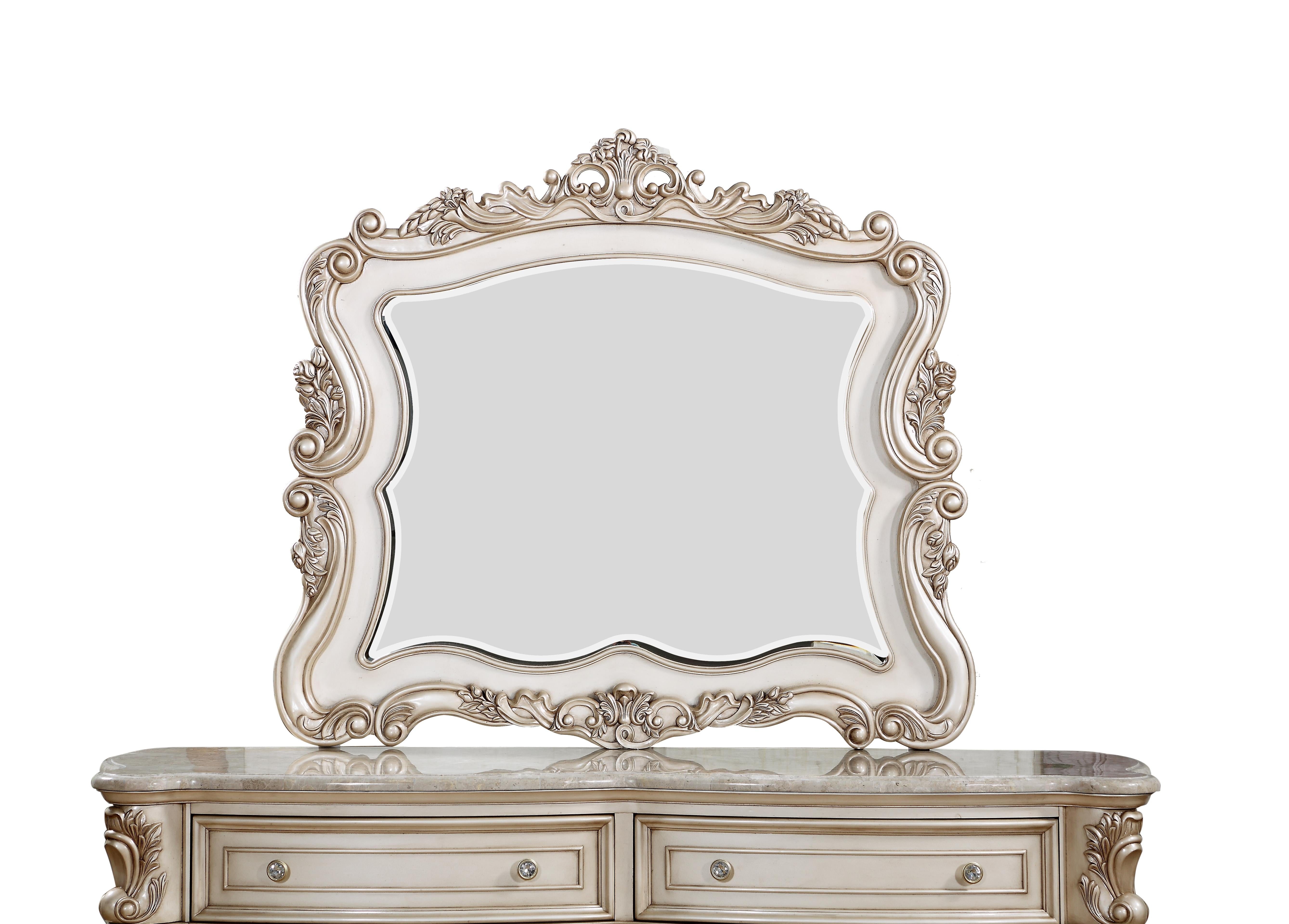 Gorsedd Antique White Mirror - Luxury Home Furniture (MI)