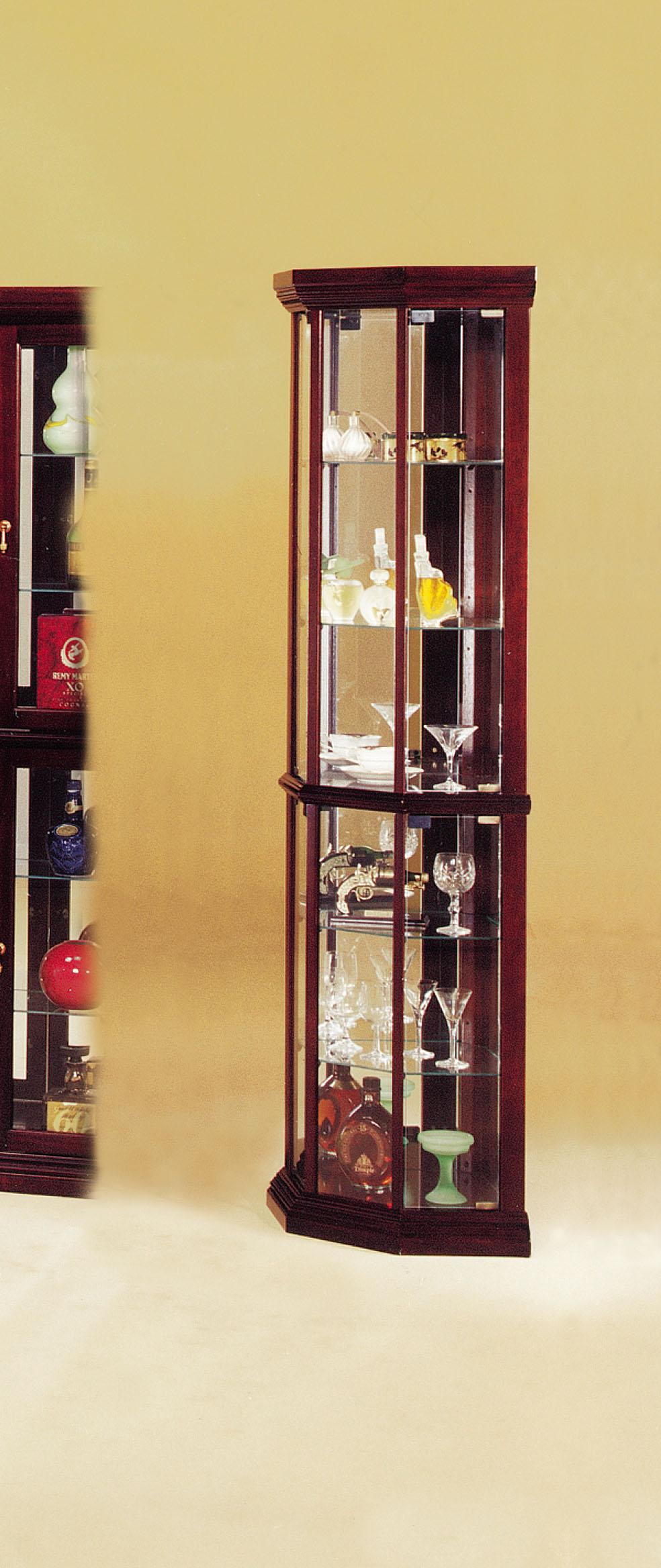 Huxley Cherry Curio Cabinet - Luxury Home Furniture (MI)