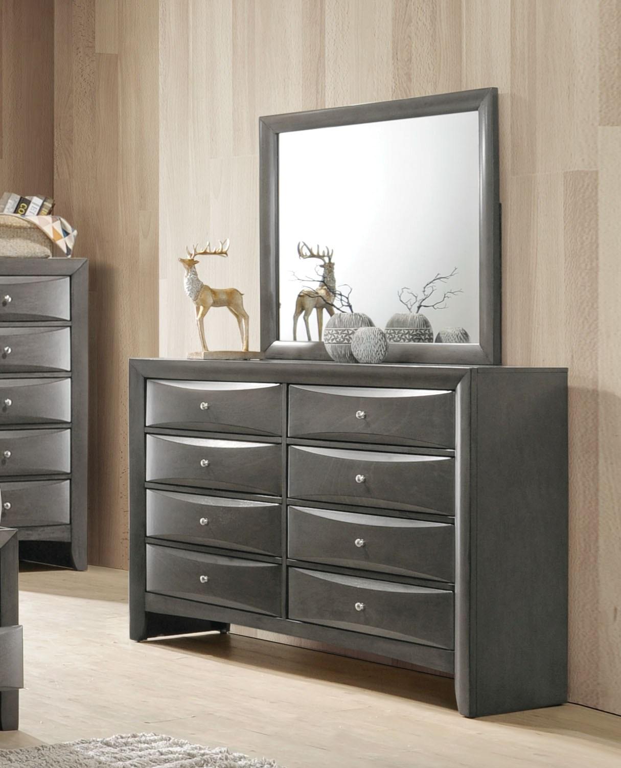 Ireland Gray Oak Mirror - Luxury Home Furniture (MI)