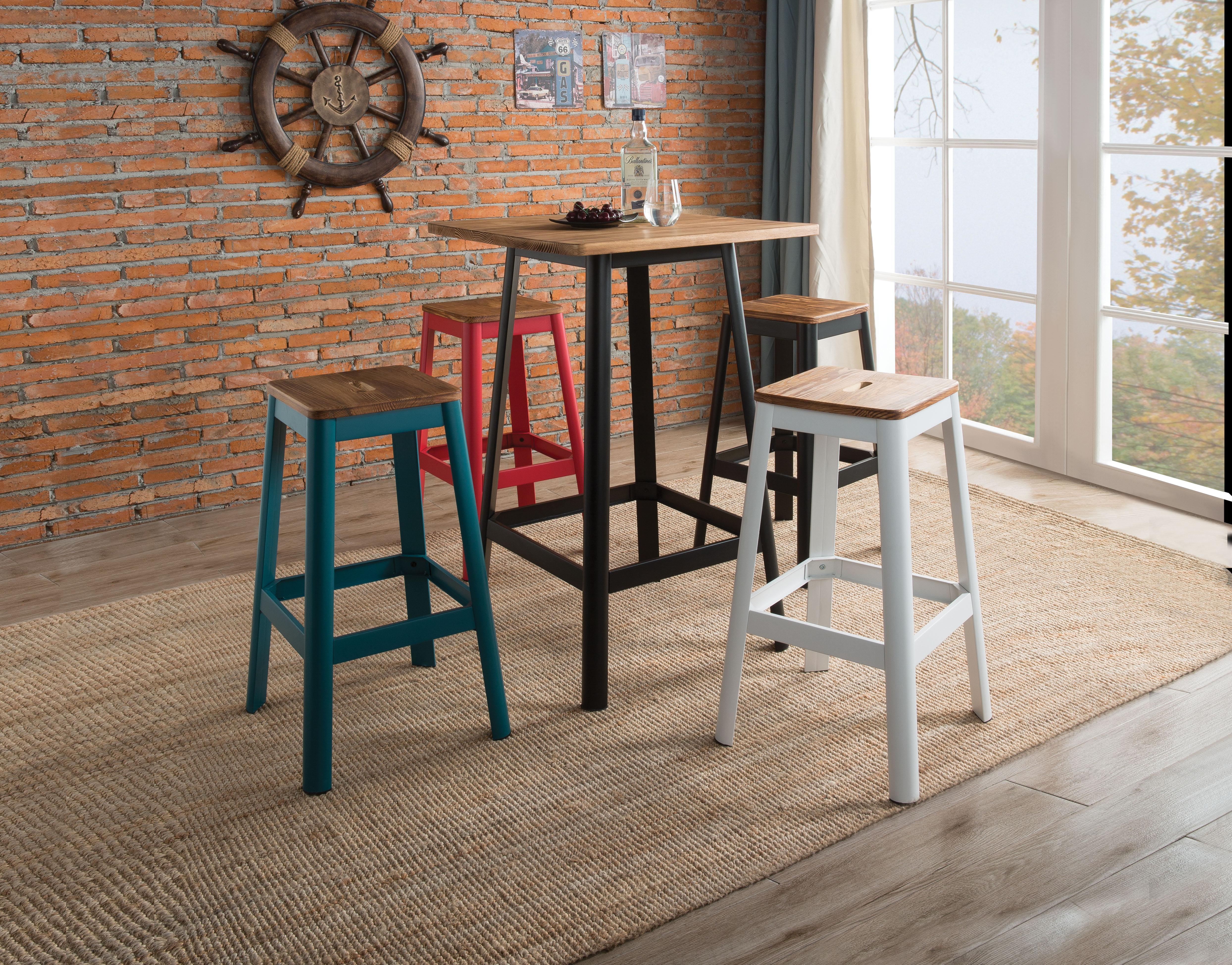 Jacotte Natural & Black Bar Table - Luxury Home Furniture (MI)