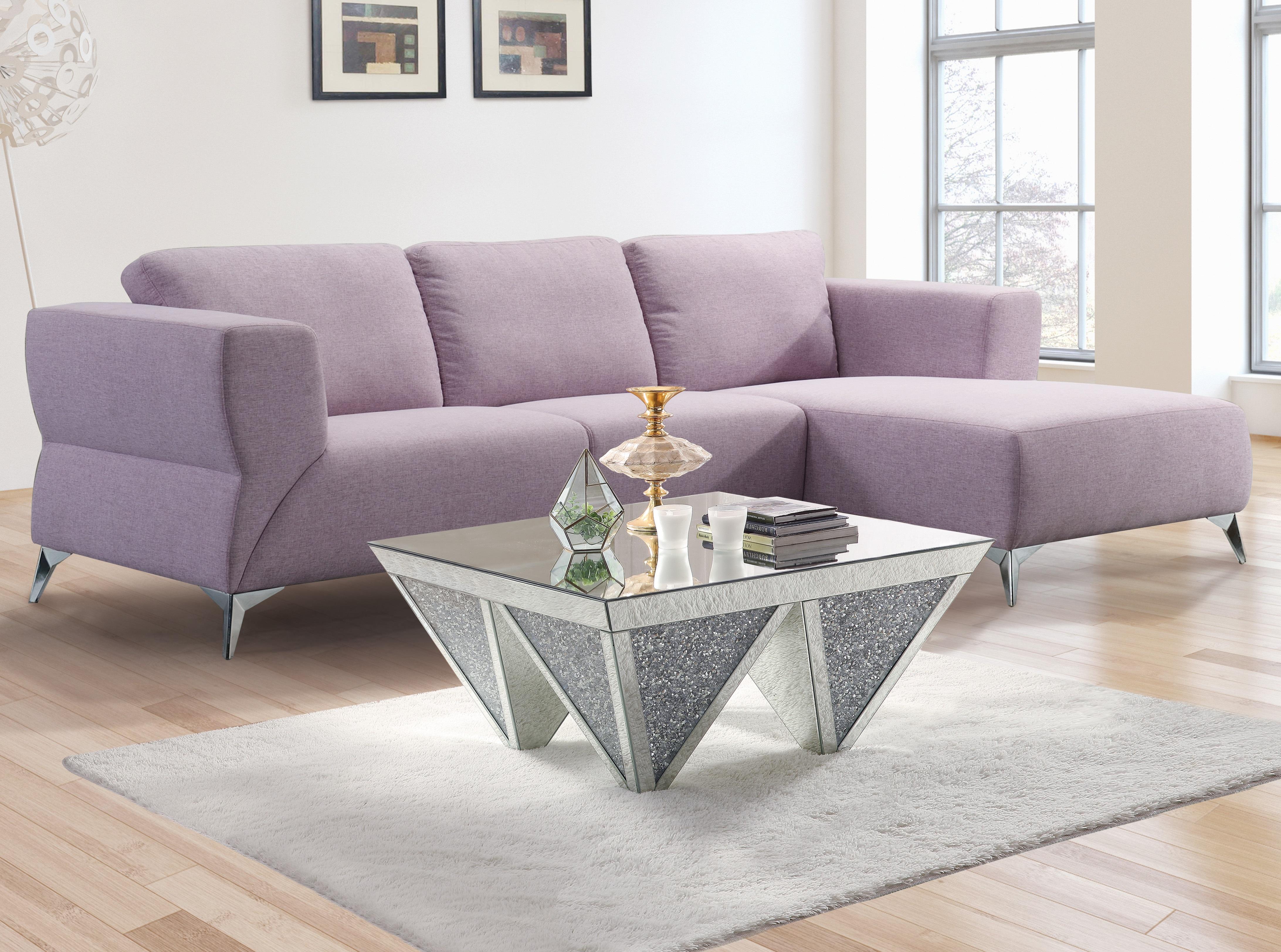 Josiah Pale Berries Fabric Sectional Sofa - Luxury Home Furniture (MI)