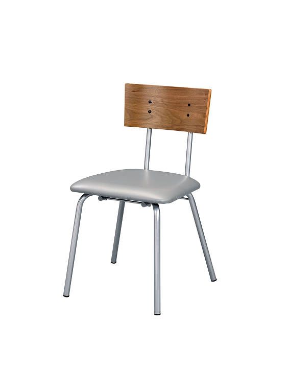 Jurgen PU & Silver Side Chair - Luxury Home Furniture (MI)