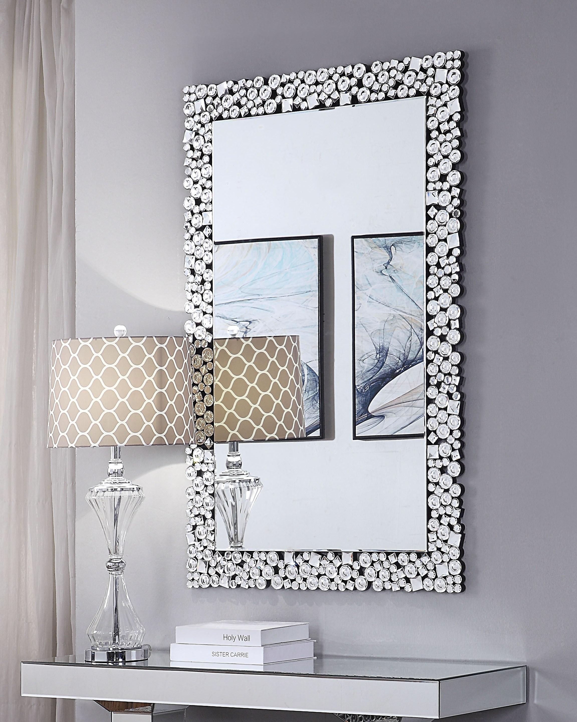 Kachina Mirrored & Faux Gems Wall Decor - Luxury Home Furniture (MI)