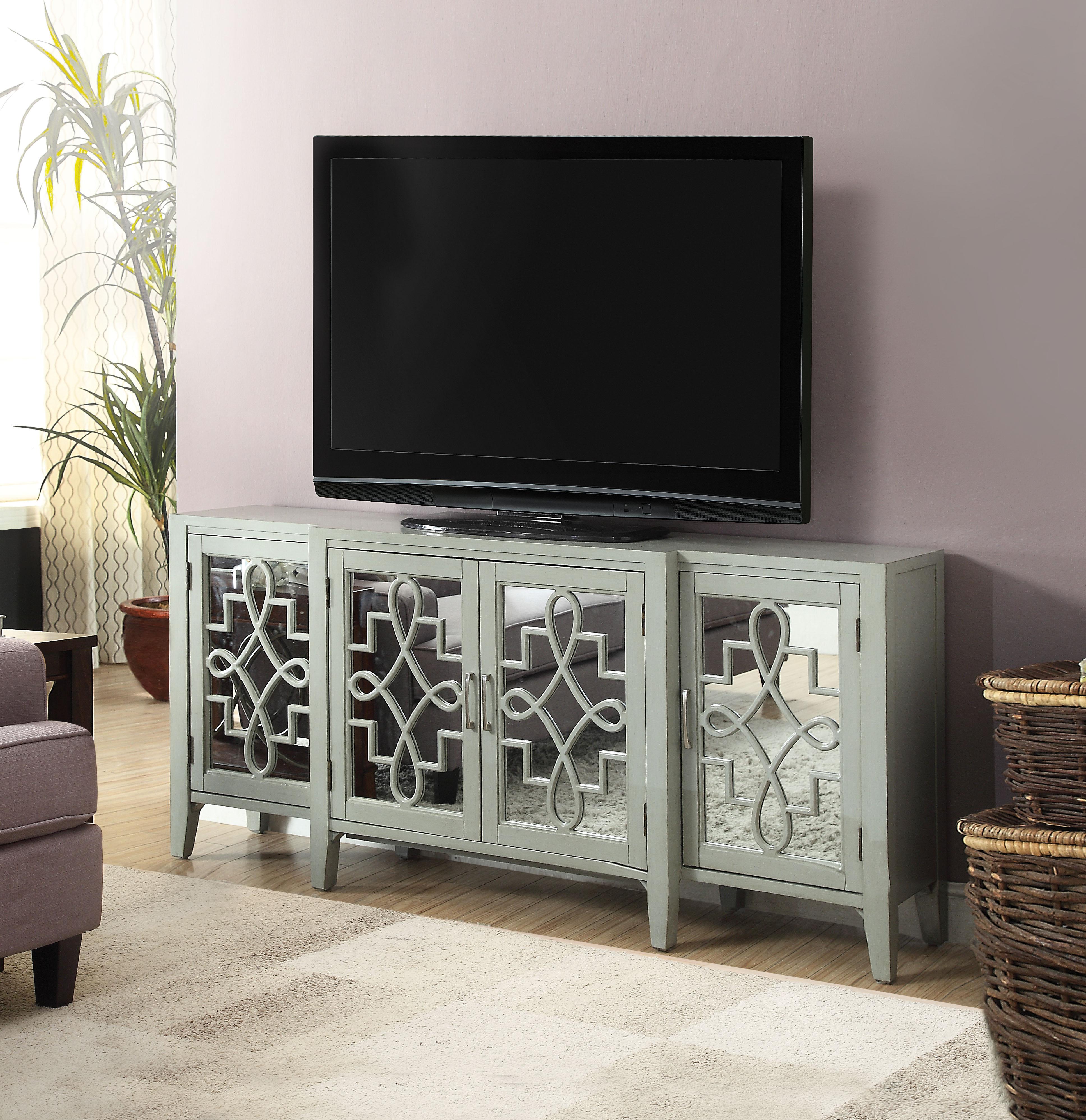 Kacia Antique Gray Console Table - Luxury Home Furniture (MI)
