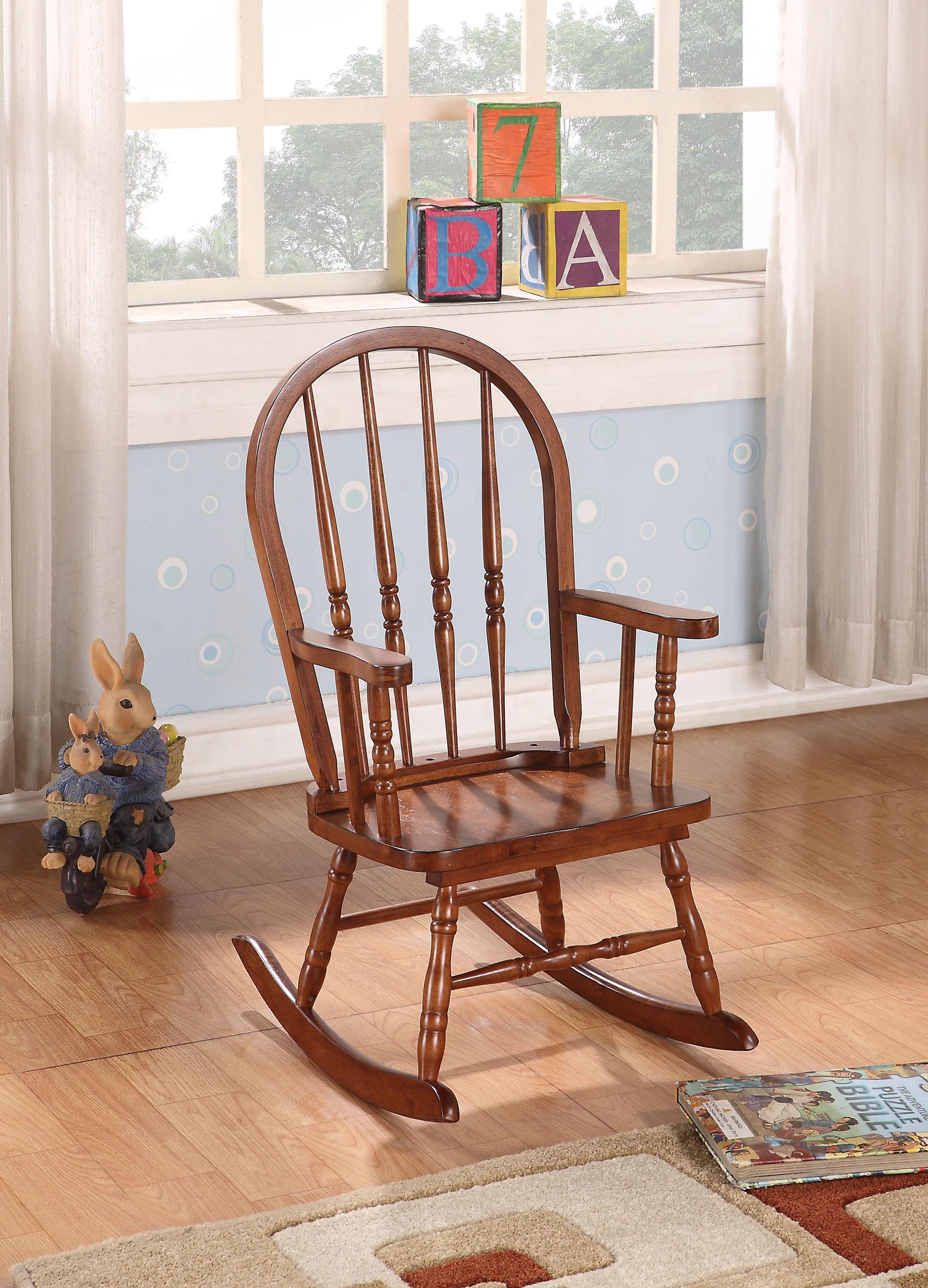 Kloris Tobacco Youth Rocking Chair - Luxury Home Furniture (MI)