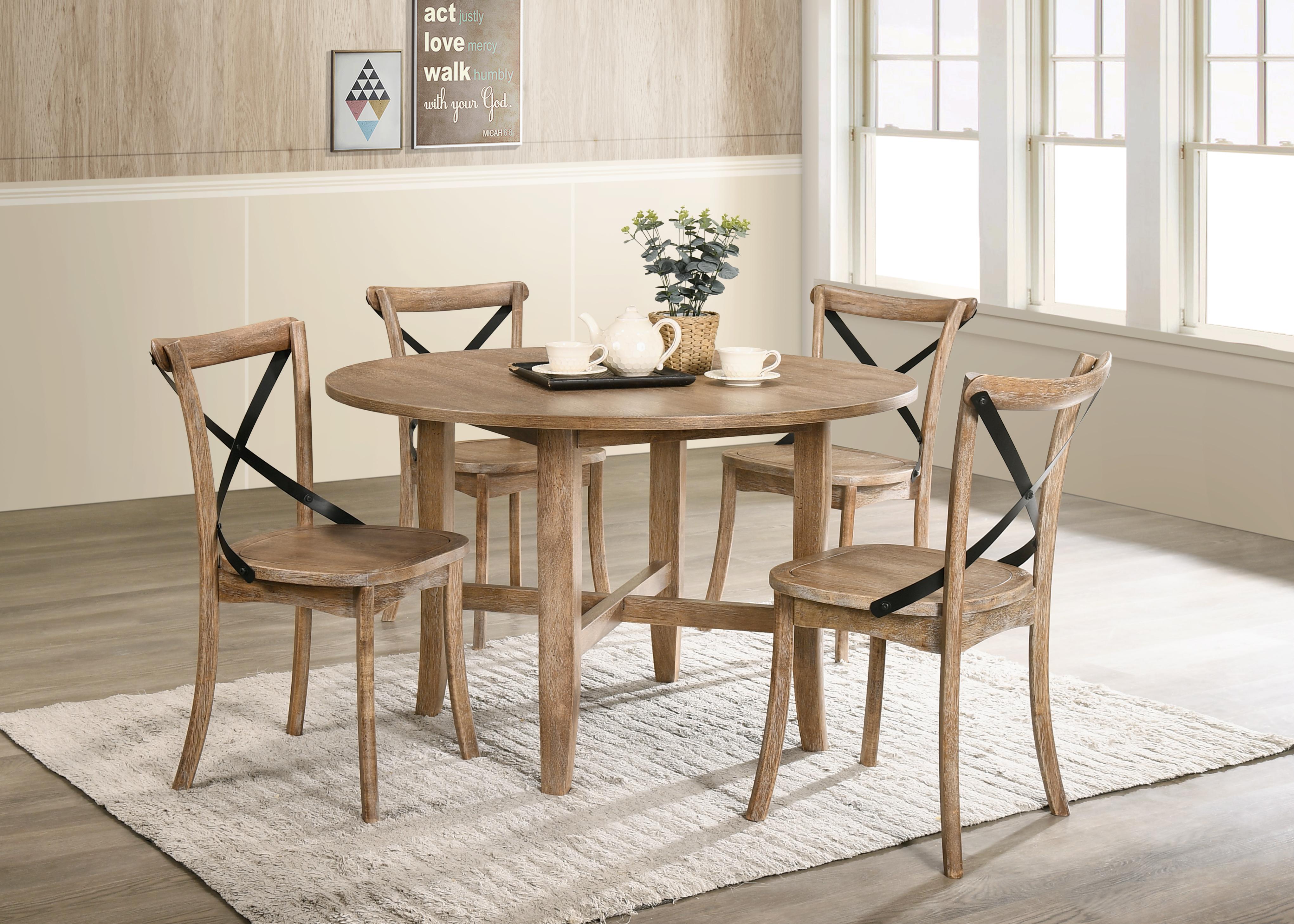 Kendric Rustic Oak Dining Table - Luxury Home Furniture (MI)