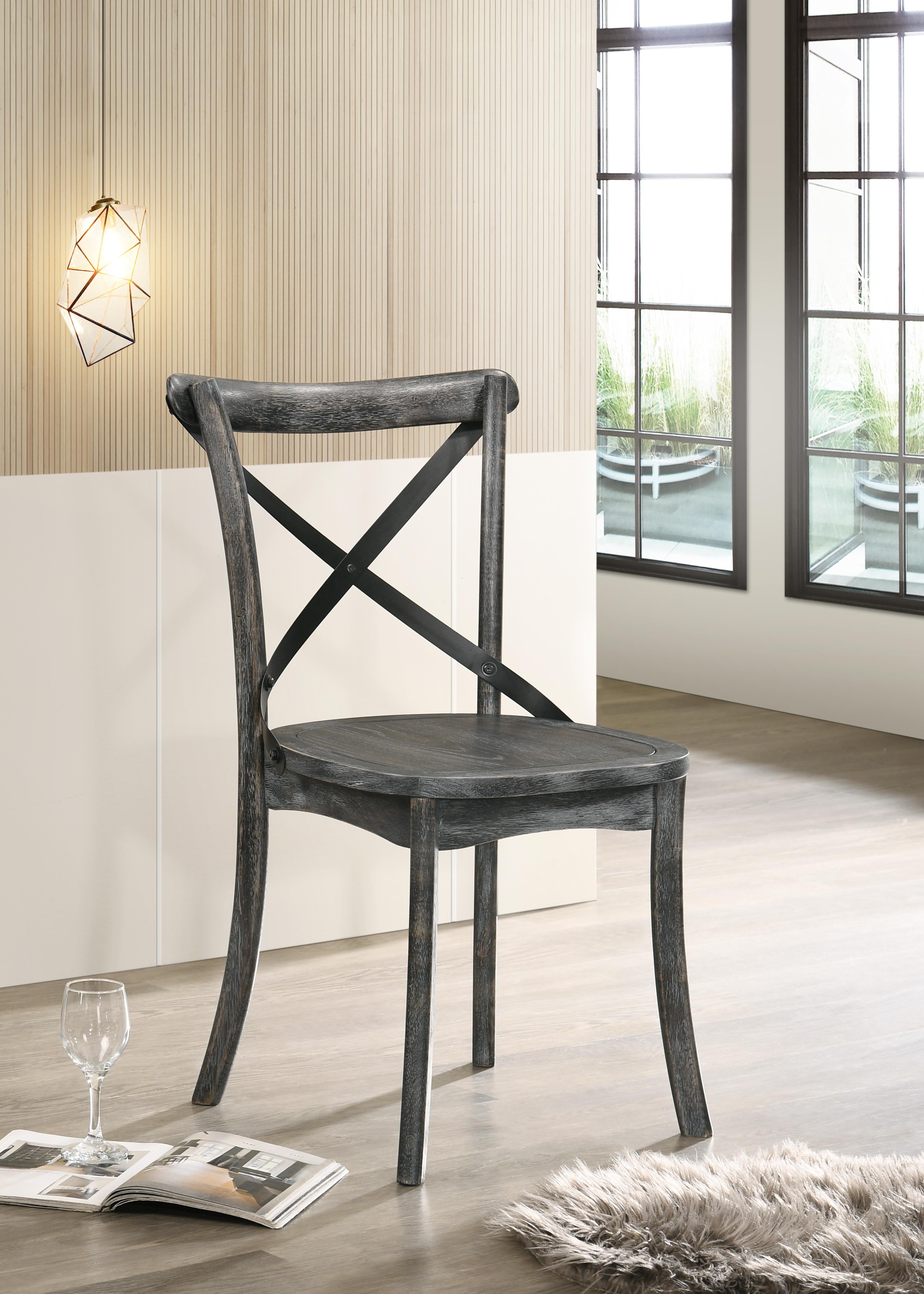 Kendric Rustic Gray Side Chair - Luxury Home Furniture (MI)
