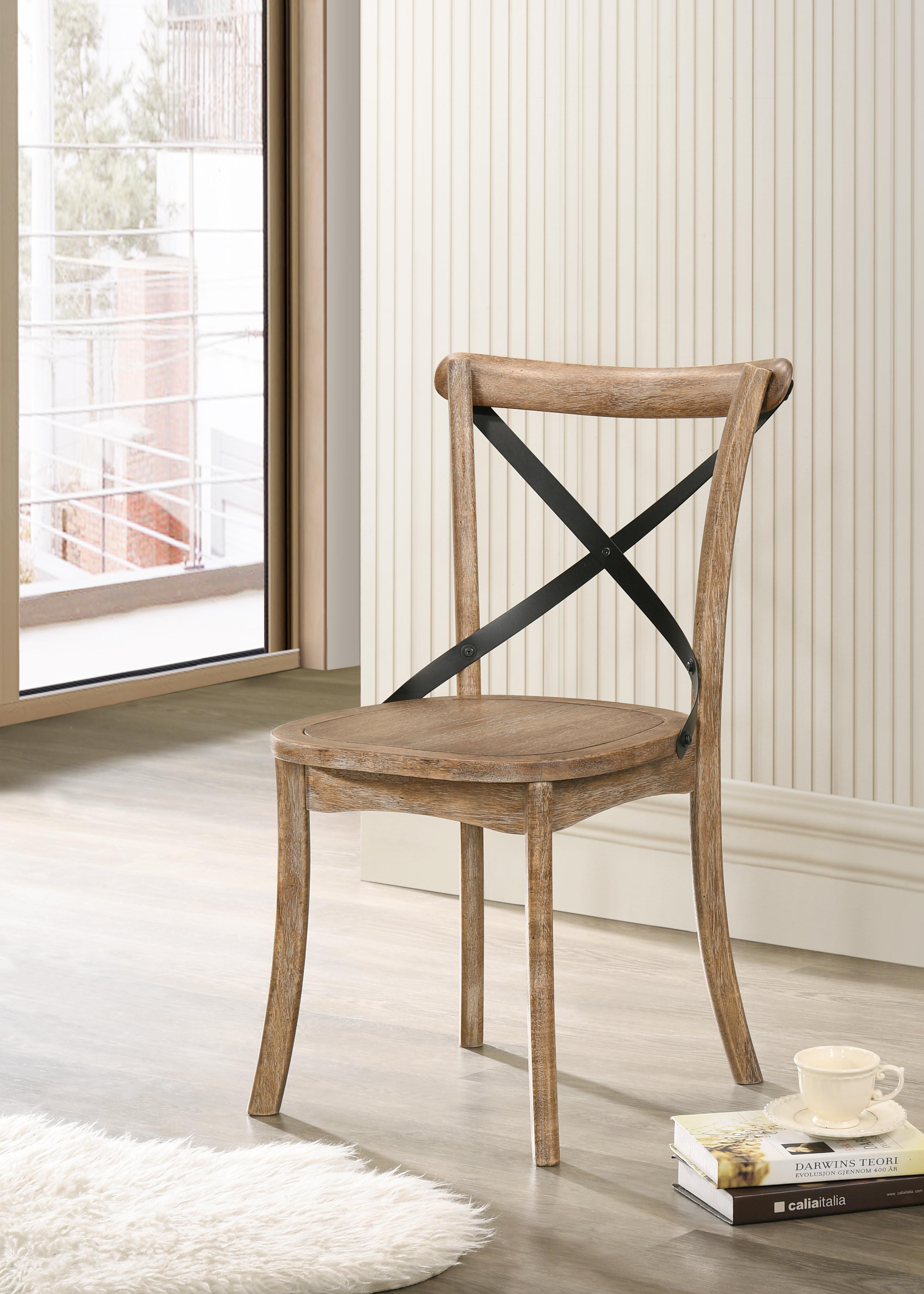 Kendric Rustic Oak Side Chair - Luxury Home Furniture (MI)