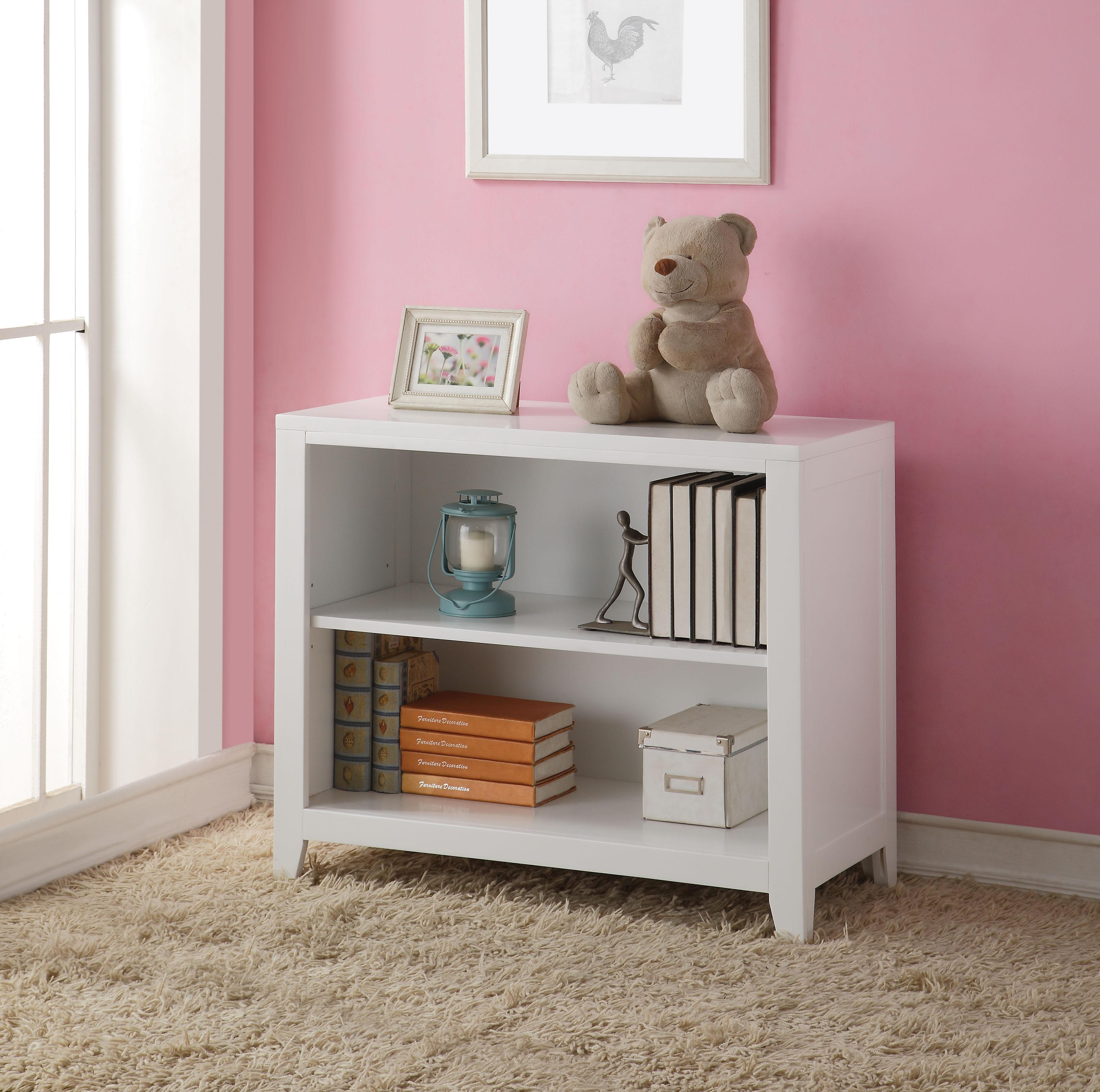 Lacey White Bookcase - Luxury Home Furniture (MI)