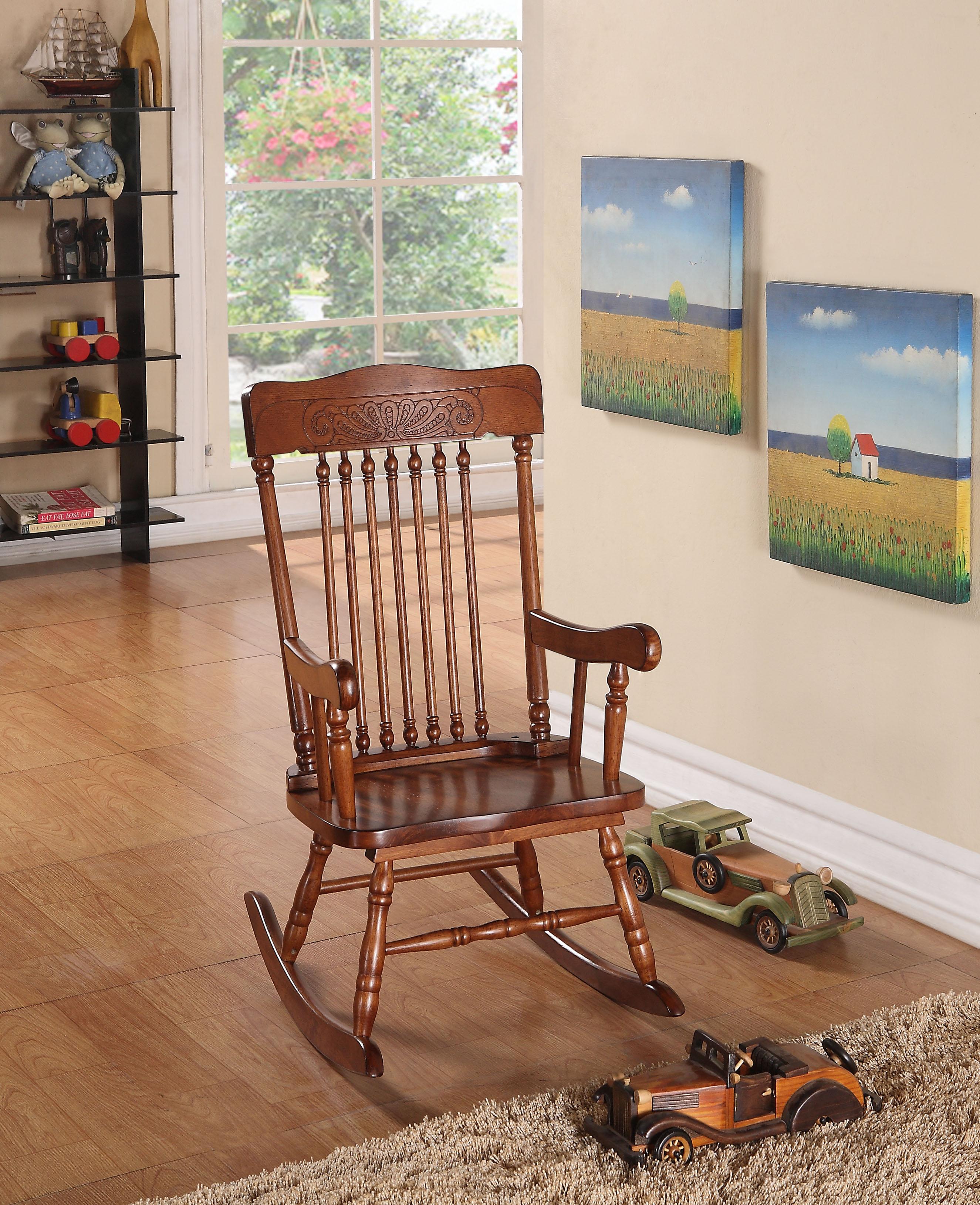 Kloris Tobacco Youth Rocking Chair - Luxury Home Furniture (MI)
