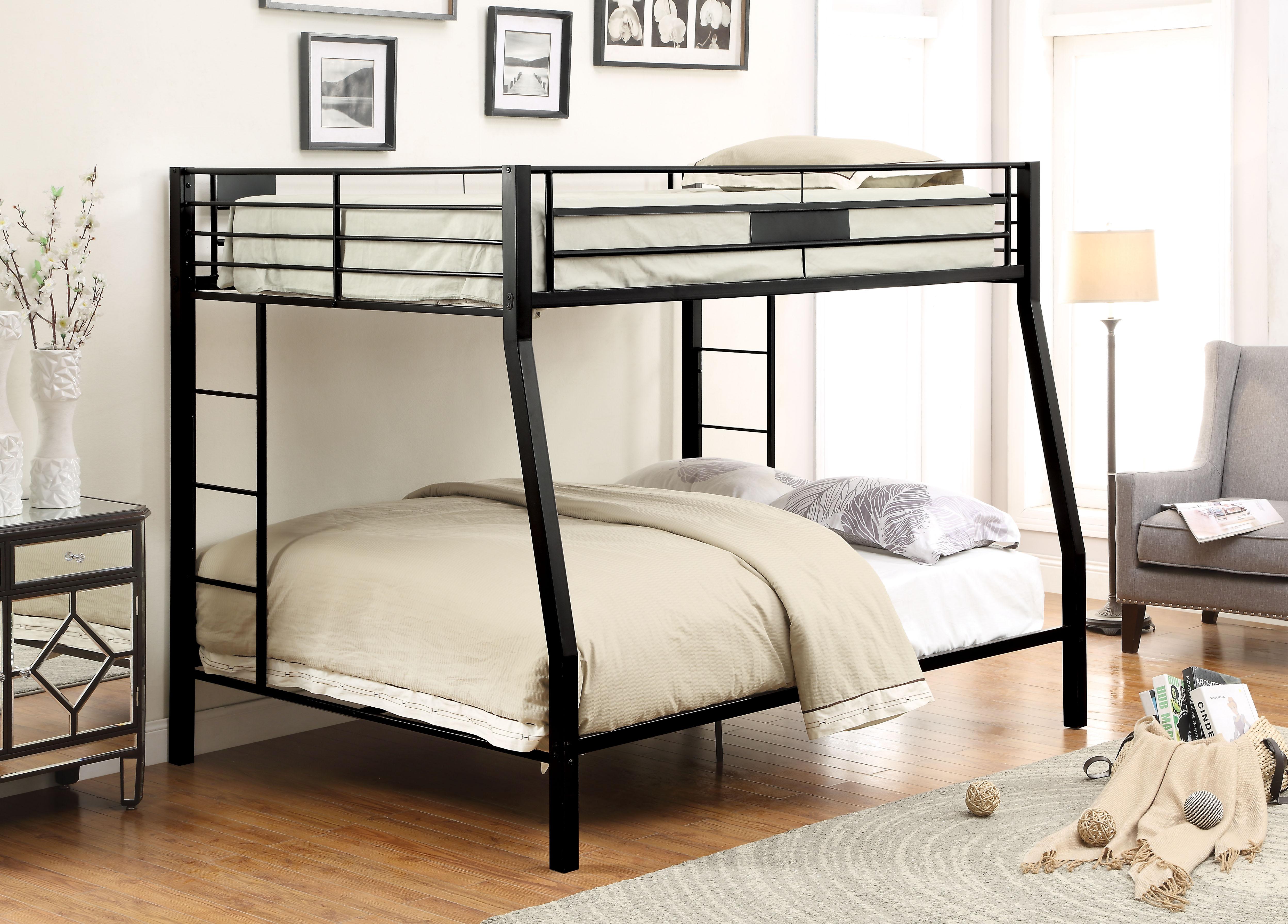 Limbra Sandy Black Full XL/Queen Bunk Bed - Luxury Home Furniture (MI)