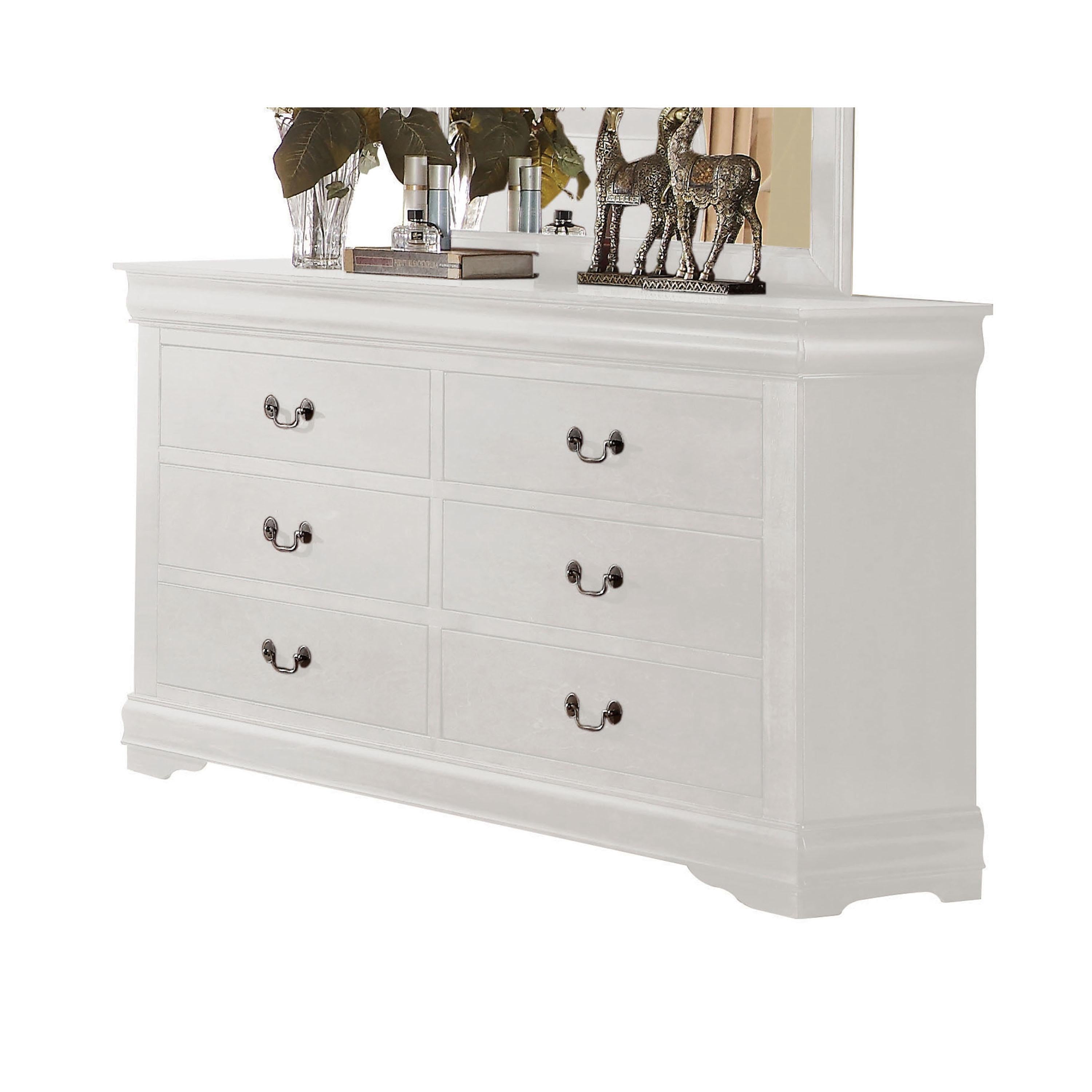 Louis Philippe White Dresser - Luxury Home Furniture (MI)
