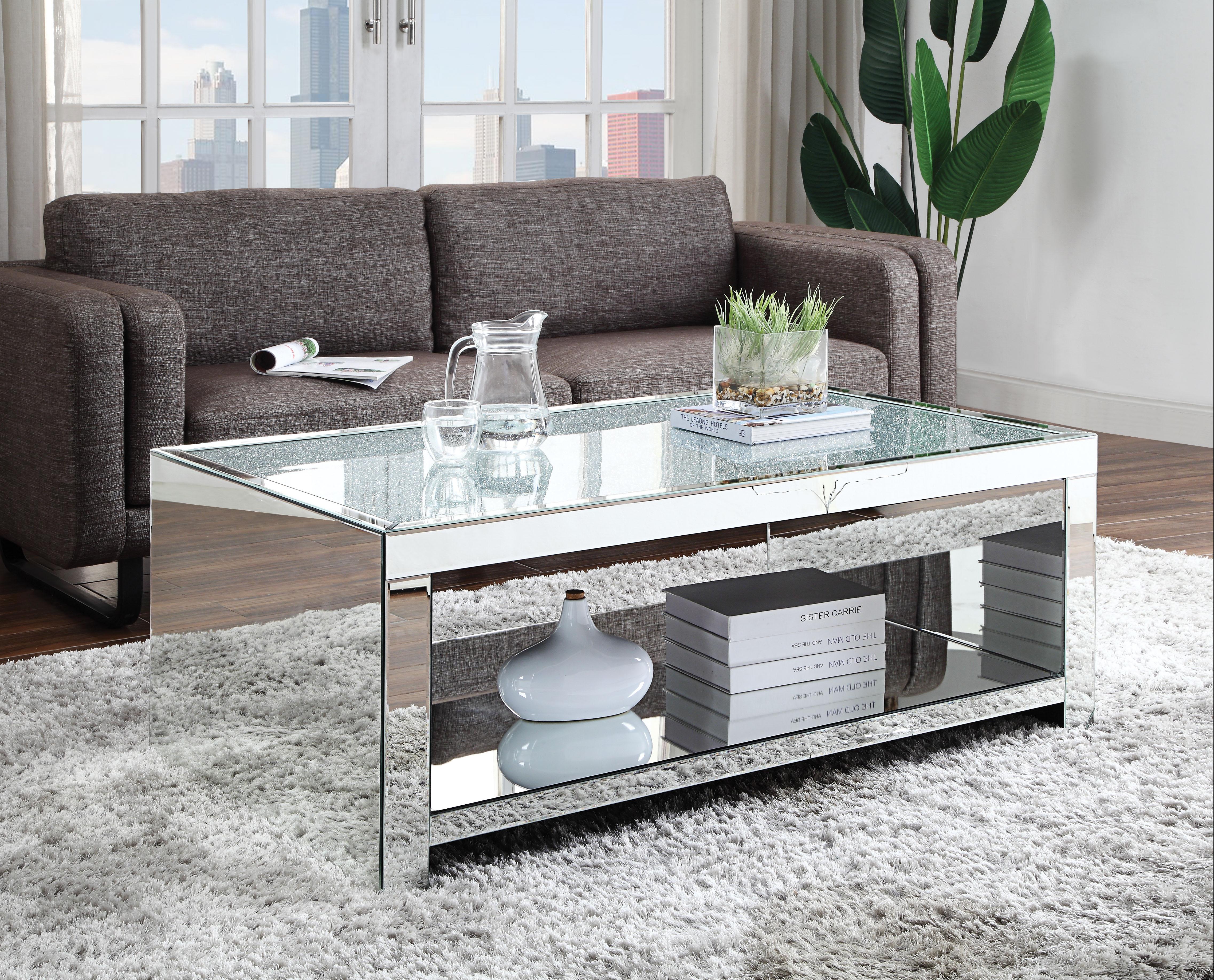 Malish Mirrored Coffee Table - Luxury Home Furniture (MI)
