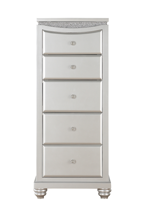 Maverick Platinum Lingerie Chest - Luxury Home Furniture (MI)