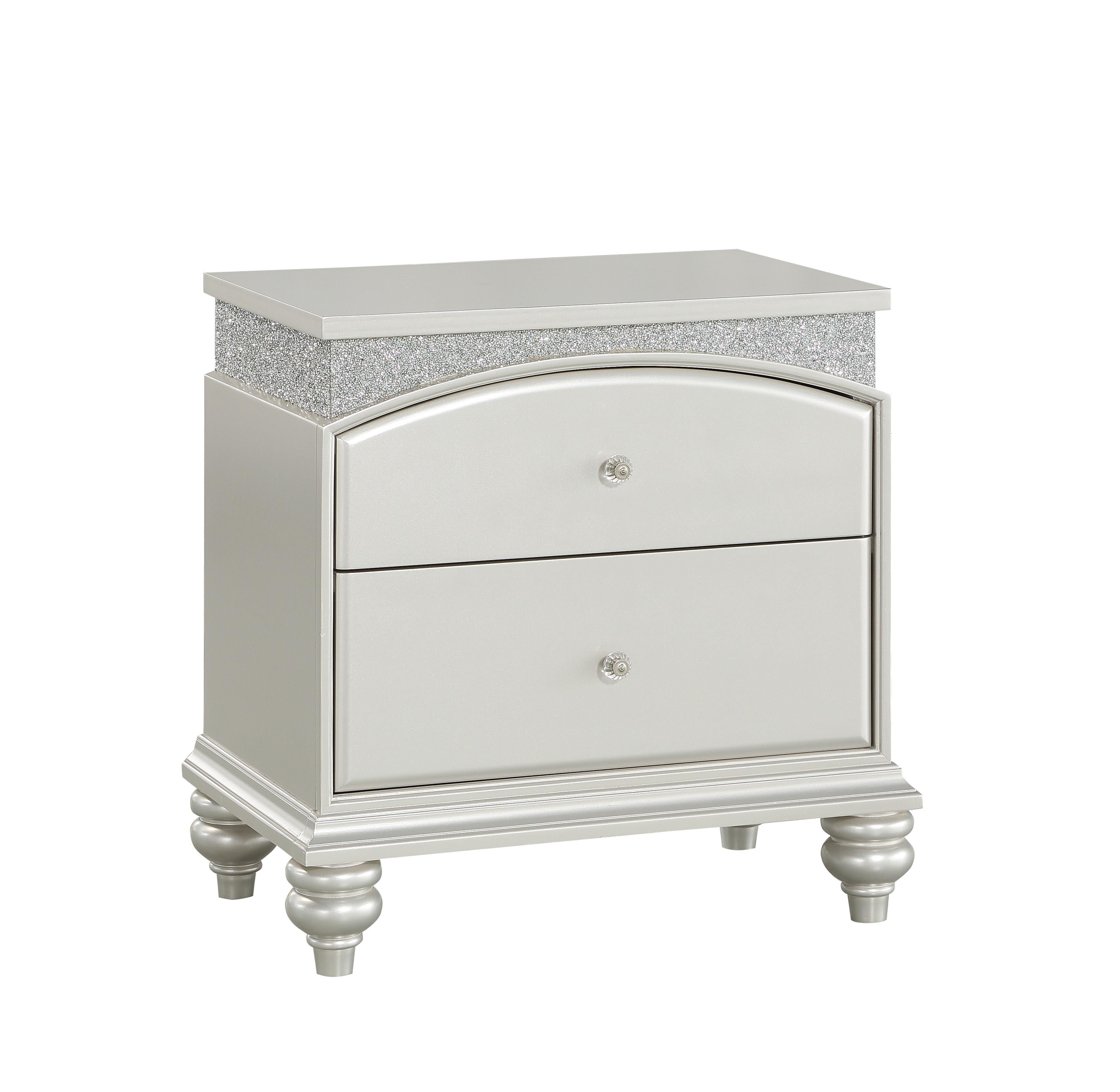 Maverick Platinum Nightstand - Luxury Home Furniture (MI)