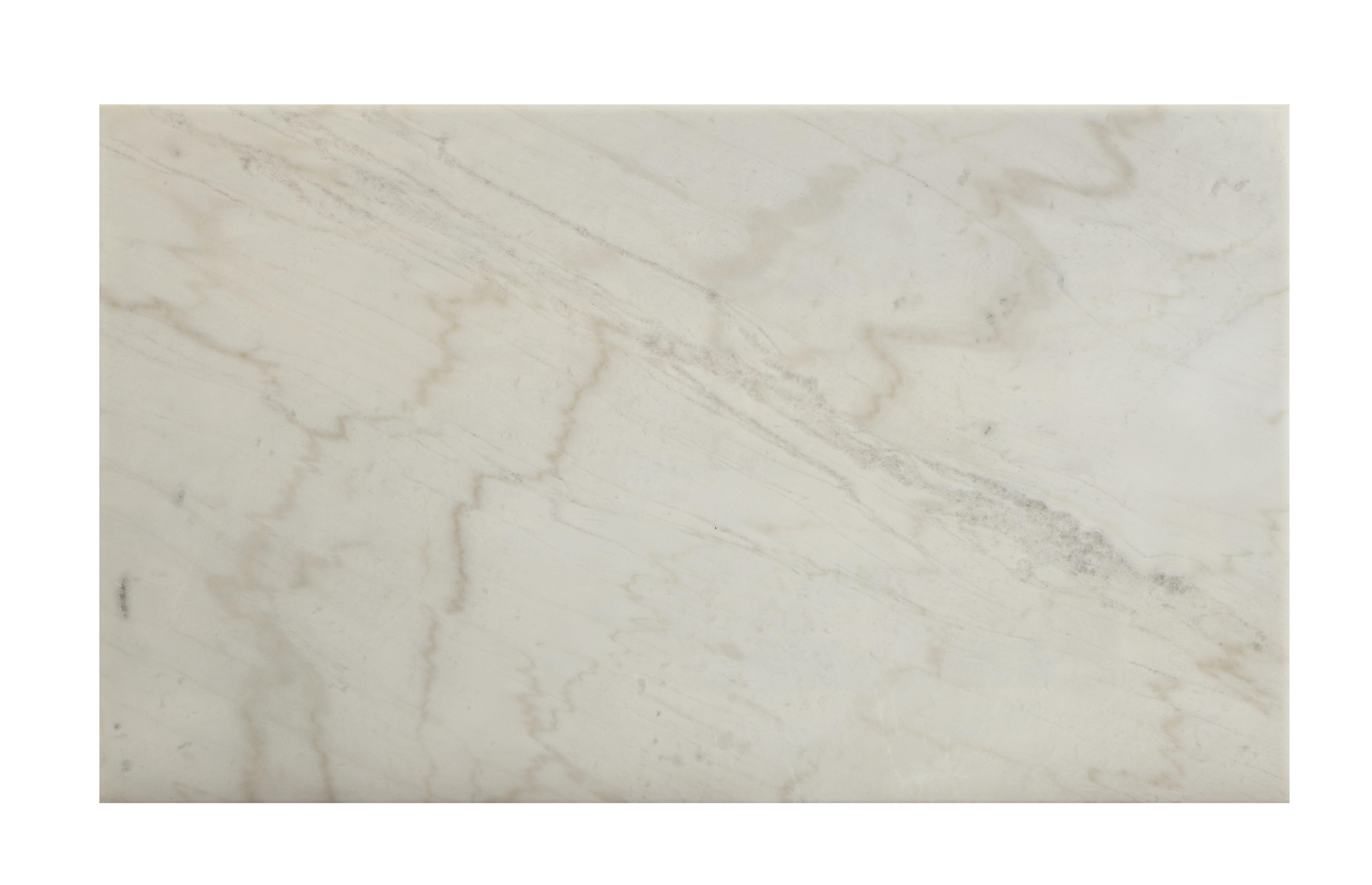 Merel White Marble & Gray Oak Dining Table - Luxury Home Furniture (MI)