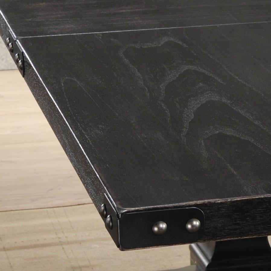 Morland Vintage Black Dining Table - Luxury Home Furniture (MI)