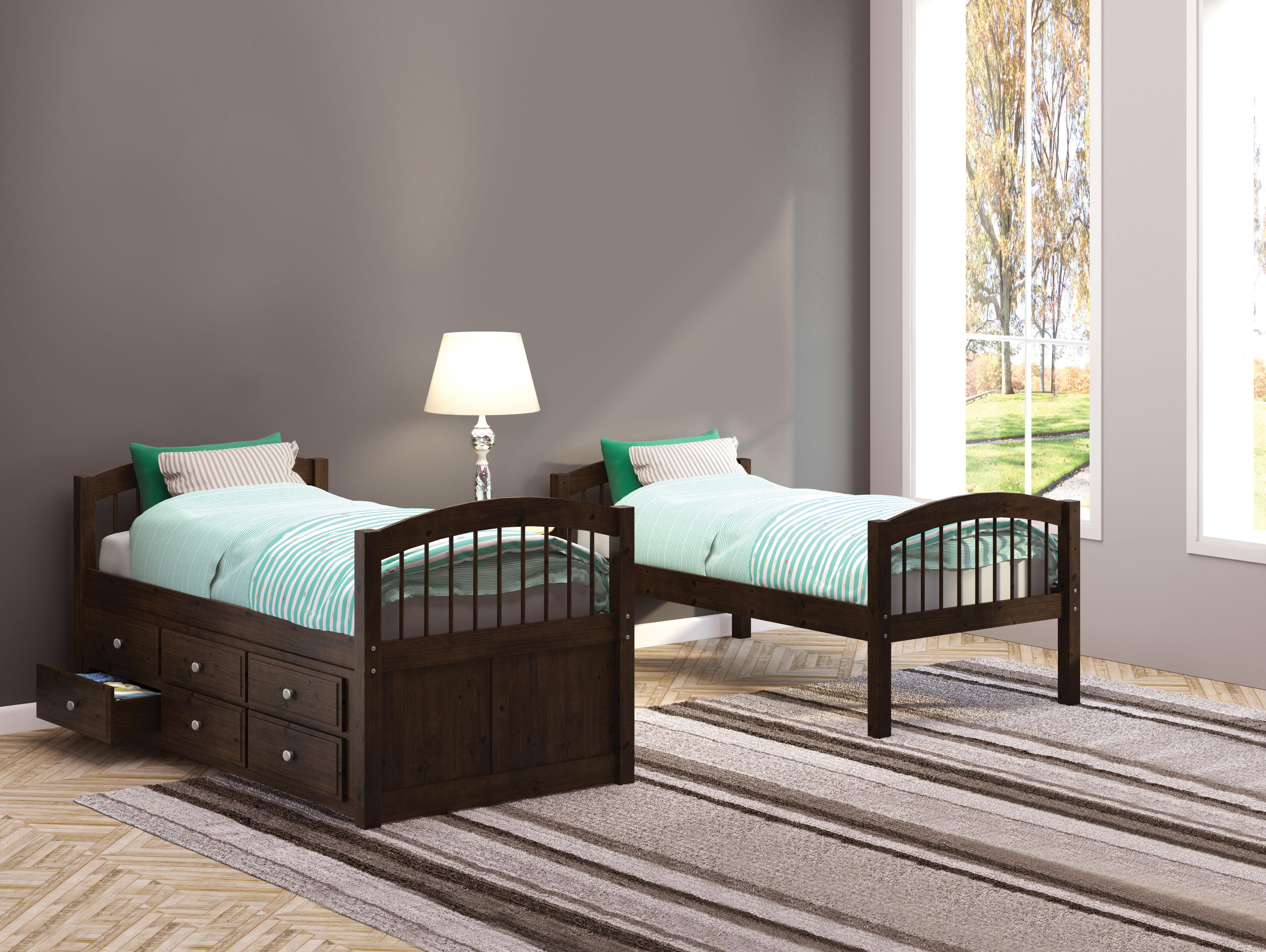 Micah Espresso Bunk Bed & Trundle (Twin/Twin) - Luxury Home Furniture (MI)