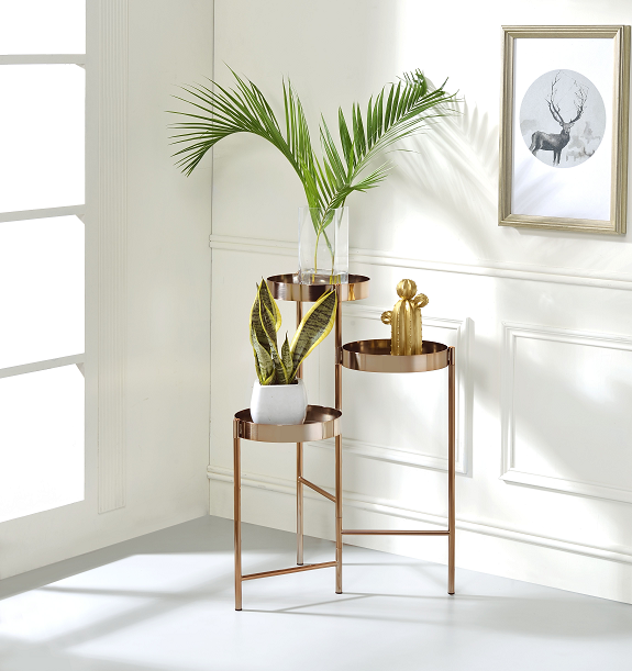Namid Gold Plant Stand - Luxury Home Furniture (MI)