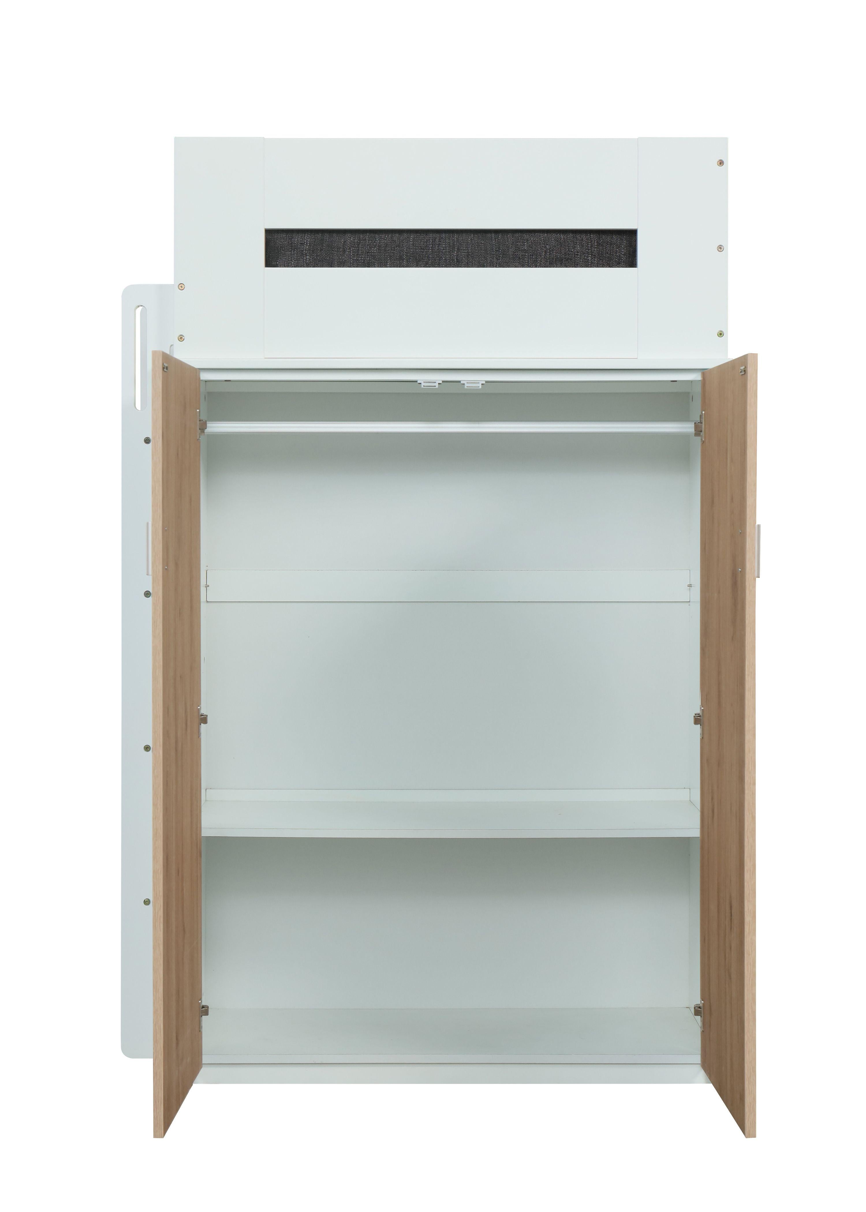 Nerice White & Oak Loft Bed - Luxury Home Furniture (MI)