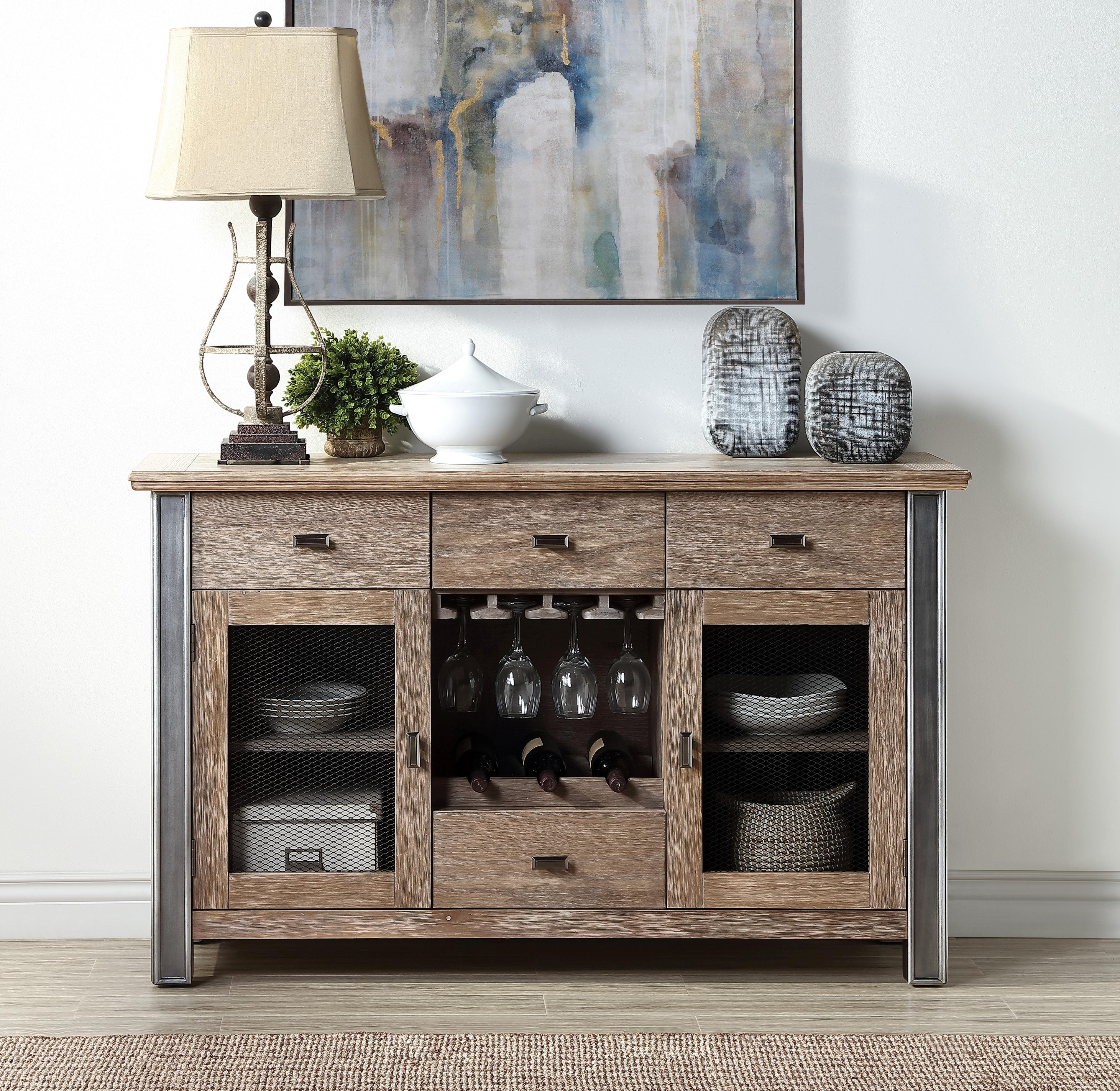 Nathaniel Maple Server - Luxury Home Furniture (MI)