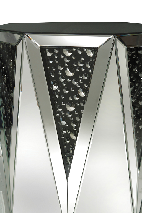 Noor Mirrored & Faux GemStones Coffee Table - Luxury Home Furniture (MI)