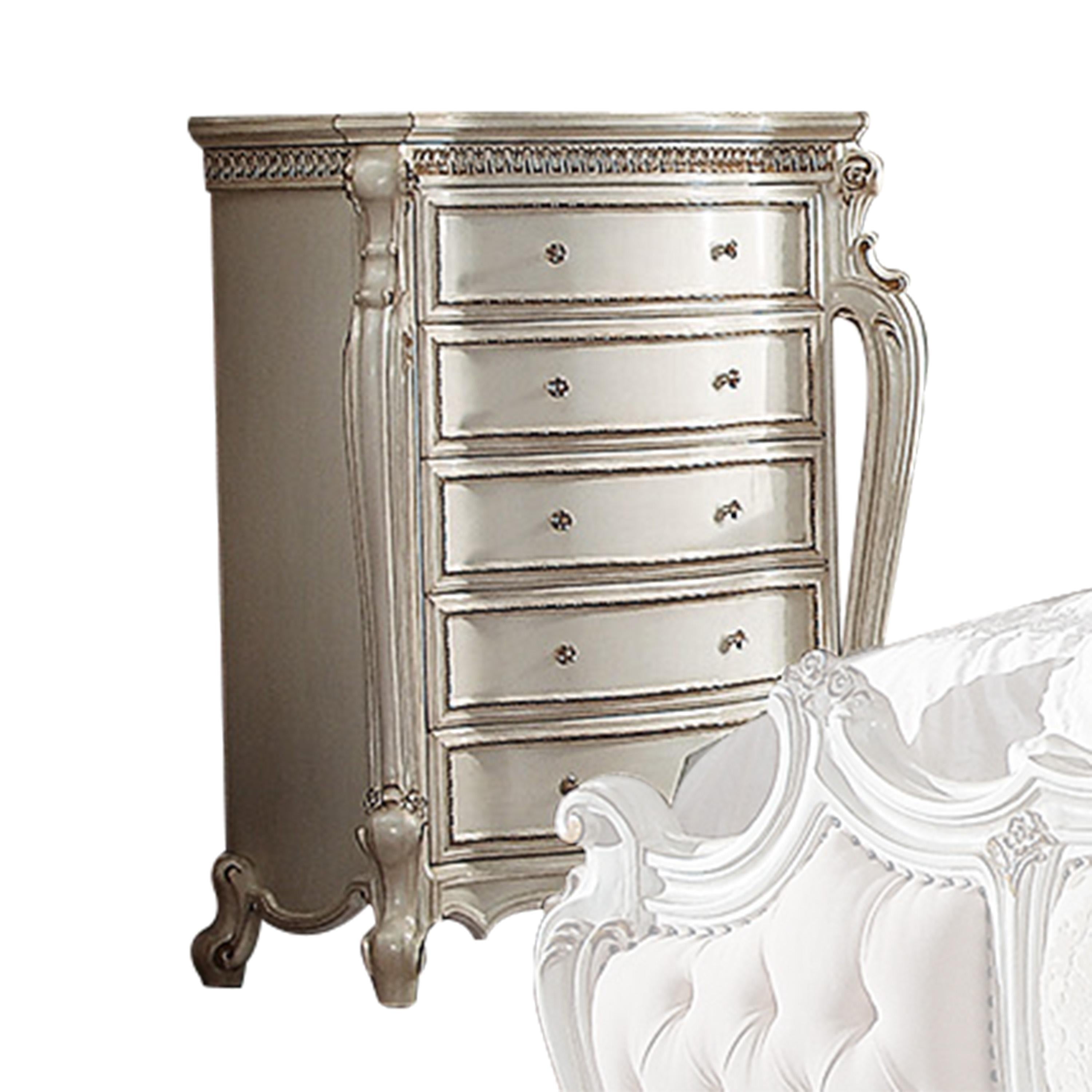 Picardy Antique Pearl Chest - Luxury Home Furniture (MI)