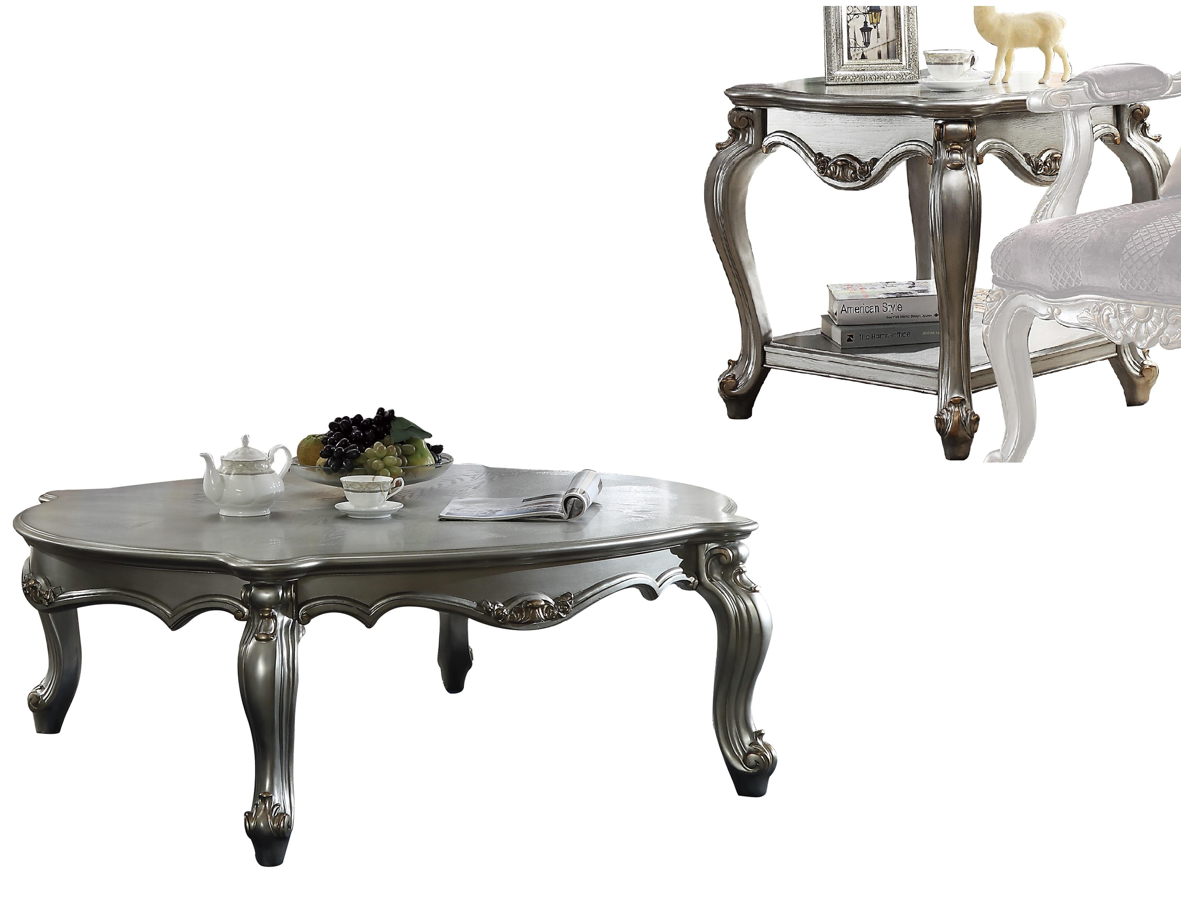 Picardy Antique Platinum Coffee Table - Luxury Home Furniture (MI)