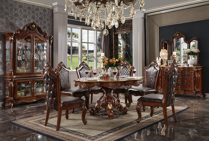 Picardy Cherry Oak Dining Table - Luxury Home Furniture (MI)